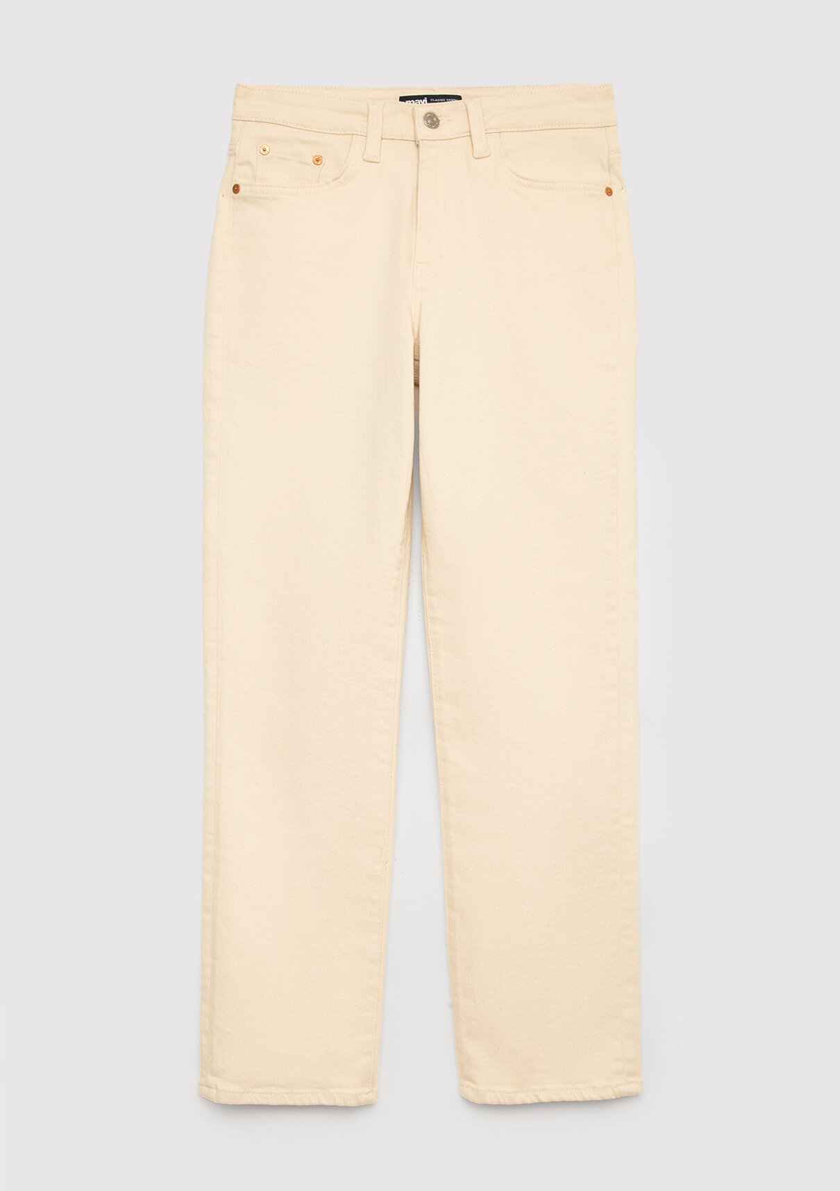 Mavi New York Classic Denim Ekru Jean Pantolon