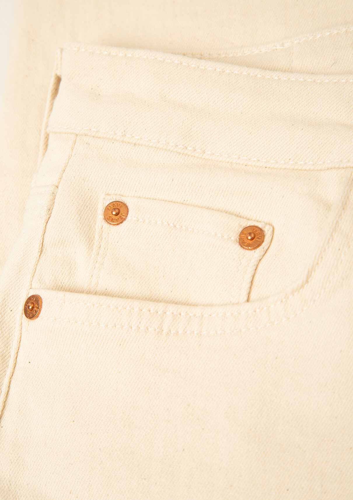 Mavi New York Classic Denim Ekru Jean Pantolon görsel 4