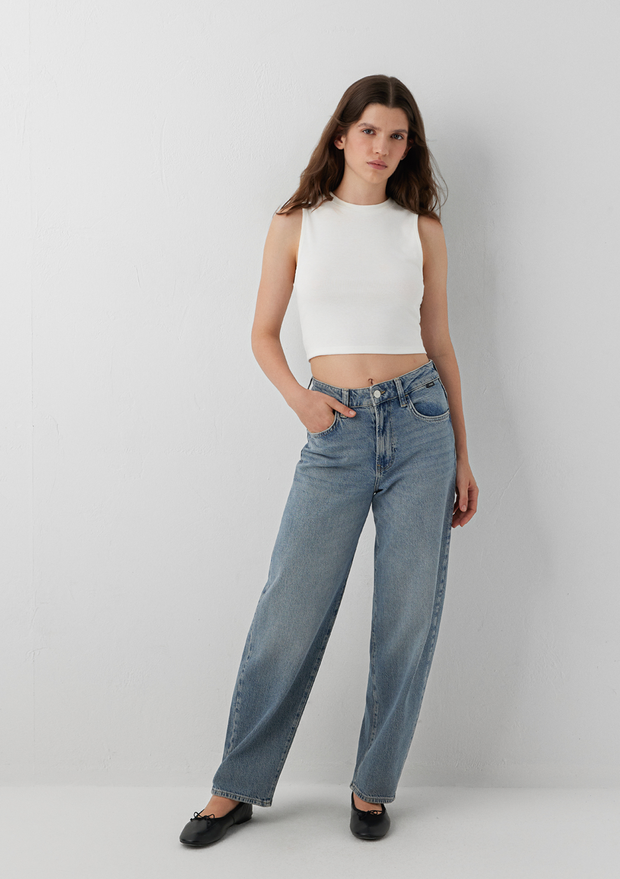 Mavi Iconic Puslu Indigo Mavisi Jean Pantolon görsel 2