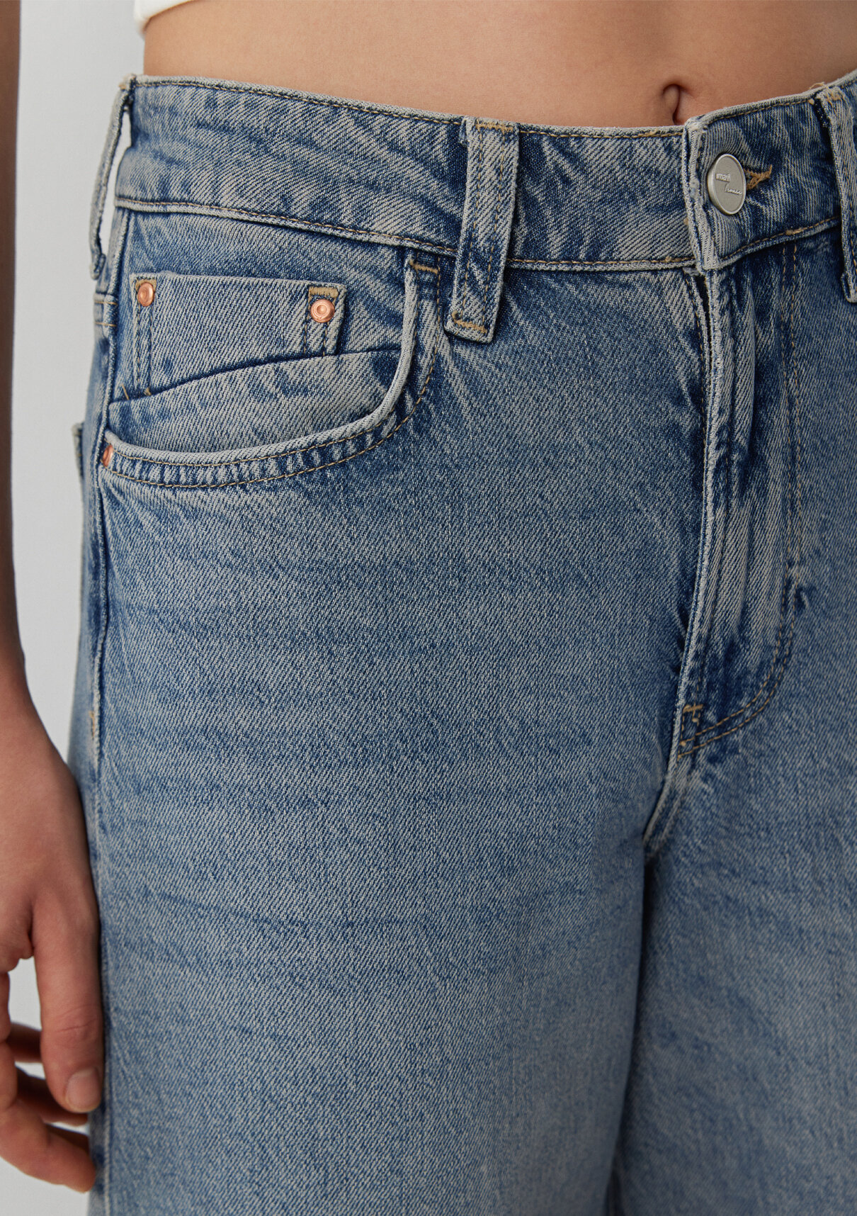 Mavi Iconic Puslu Indigo Mavisi Jean Pantolon görsel 6