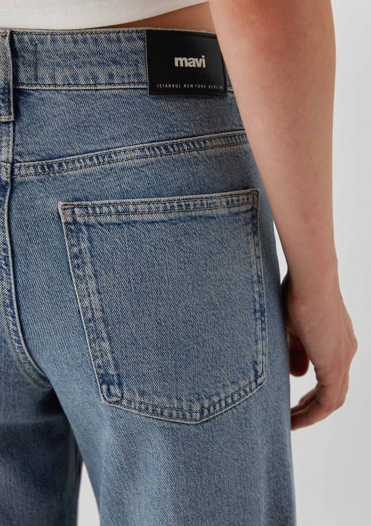 Mavi Iconic Puslu Indigo Mavisi Jean Pantolon görsel 8