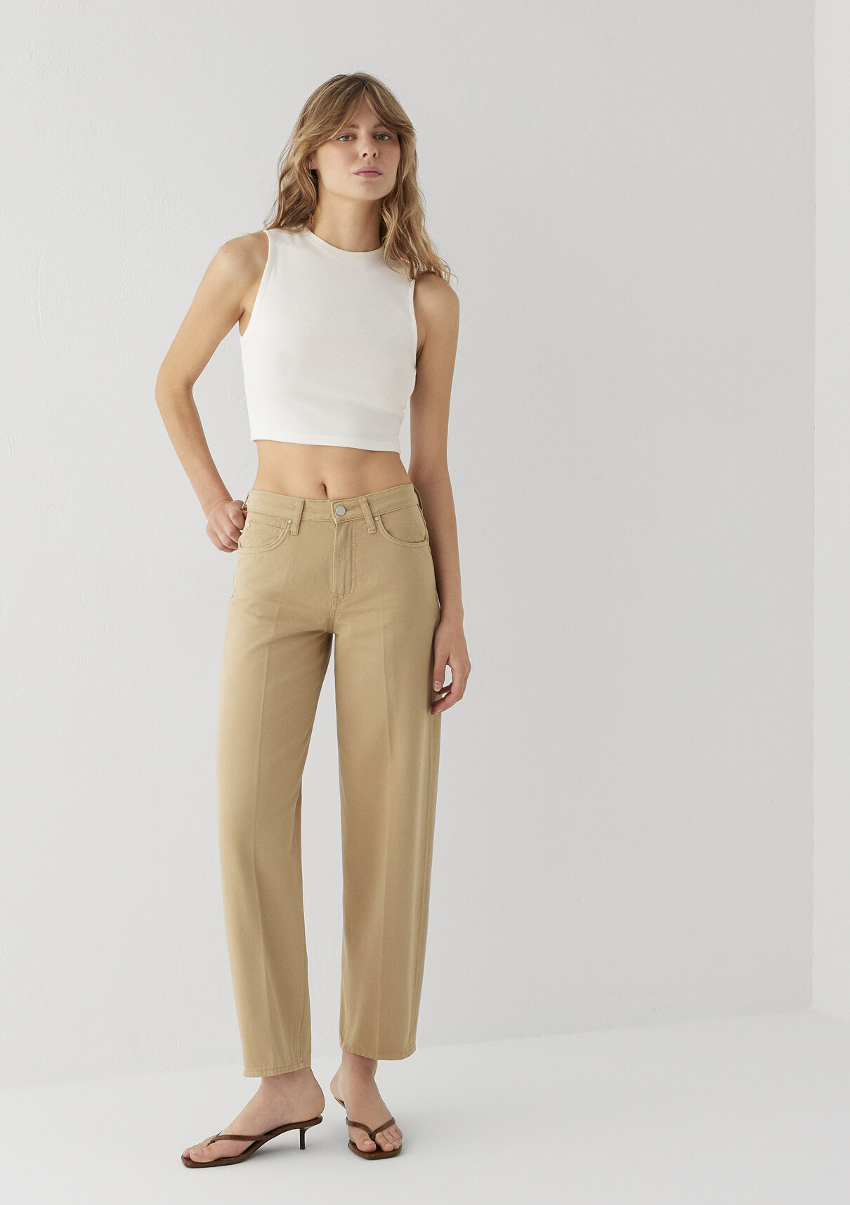 Mavi Tiya Mavi Edition Camel Gabardin Pantolon
