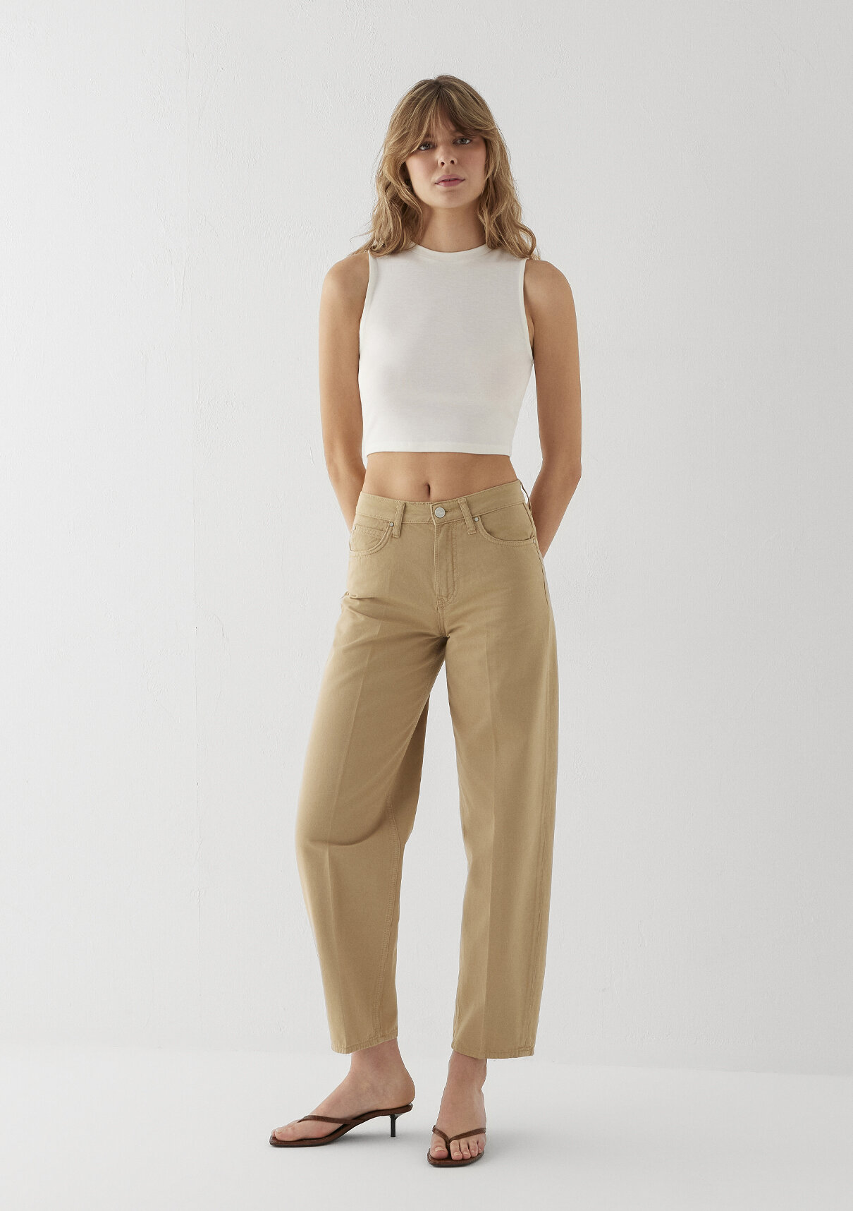 Mavi Tiya Mavi Edition Camel Gabardin Pantolon görsel 2