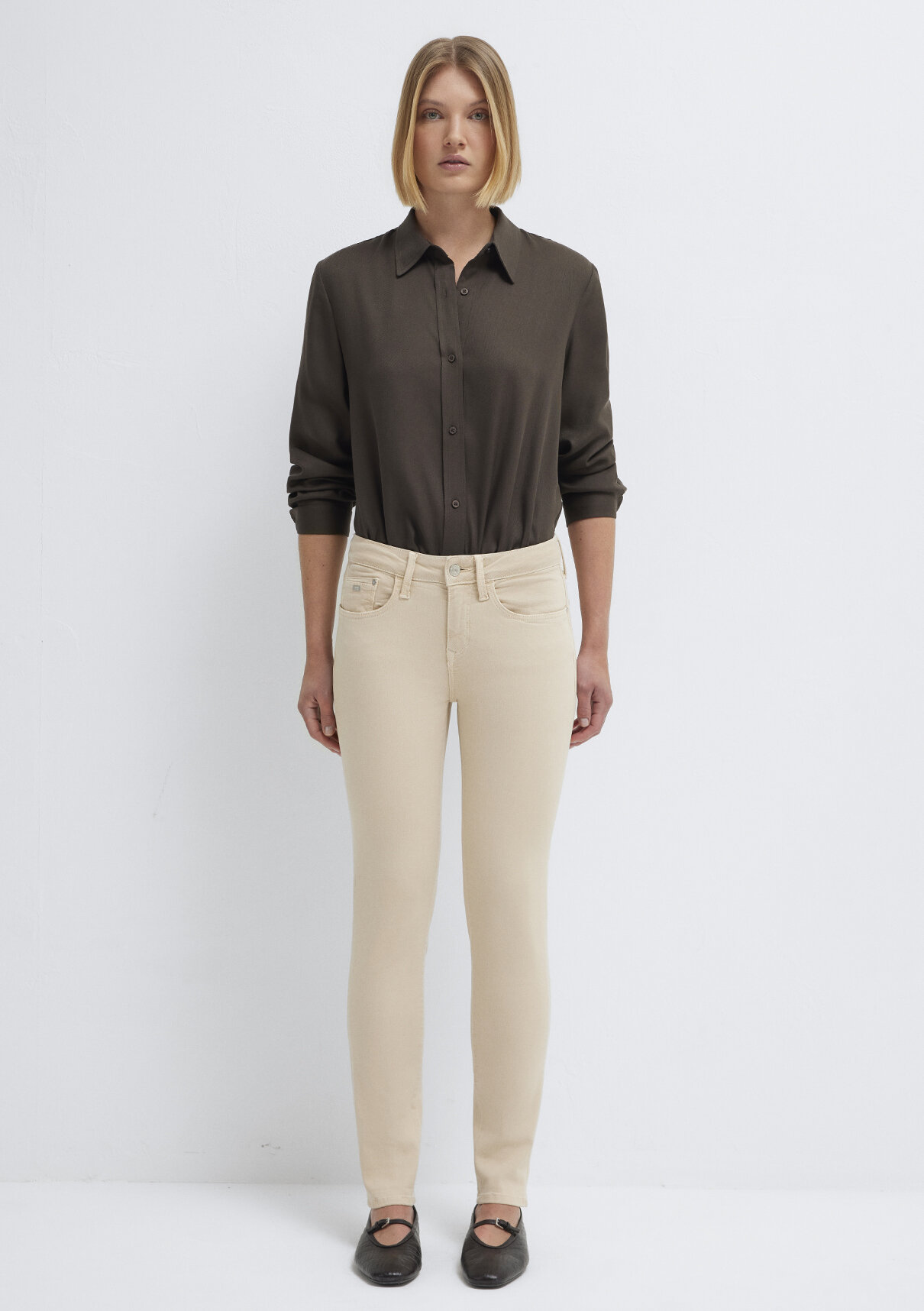 Mavi Ada Mavi Premium Krem Gabardin Pantolon görsel 3