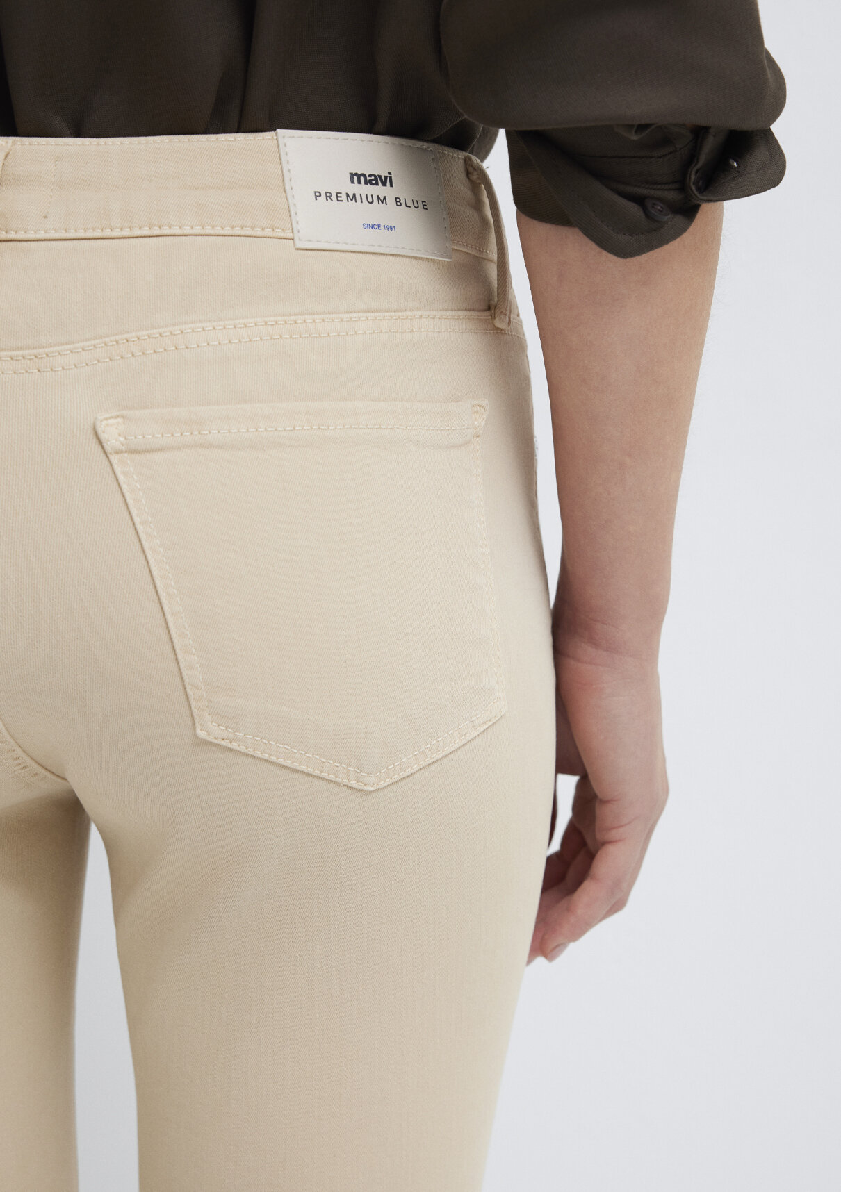 Mavi Ada Mavi Premium Krem Gabardin Pantolon görsel 8