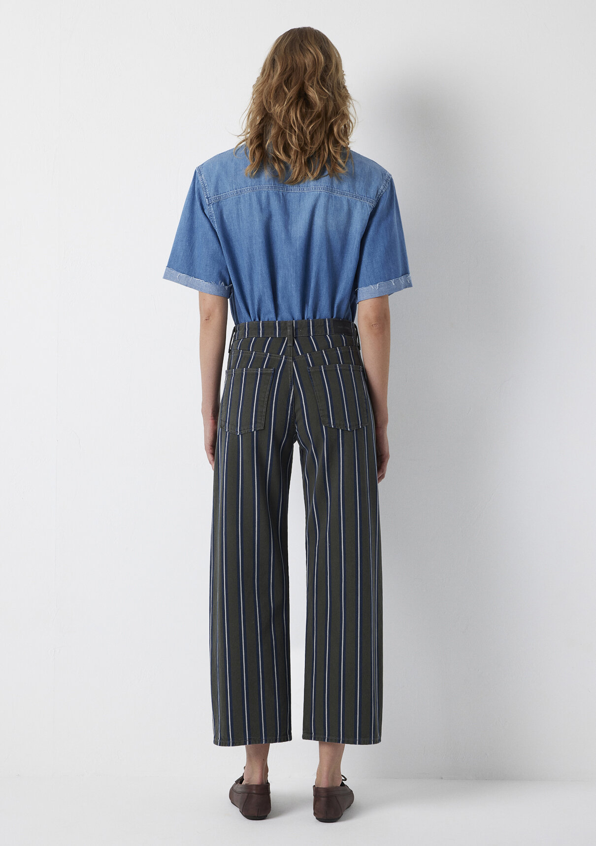 Mavi Edition Çizgili Jean Pantolon görsel 6