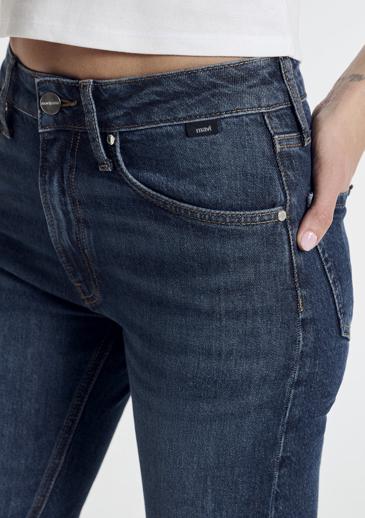 Mavi Premium Blue Gölgeli Koyu Mavi Jean Pantolon görsel 8