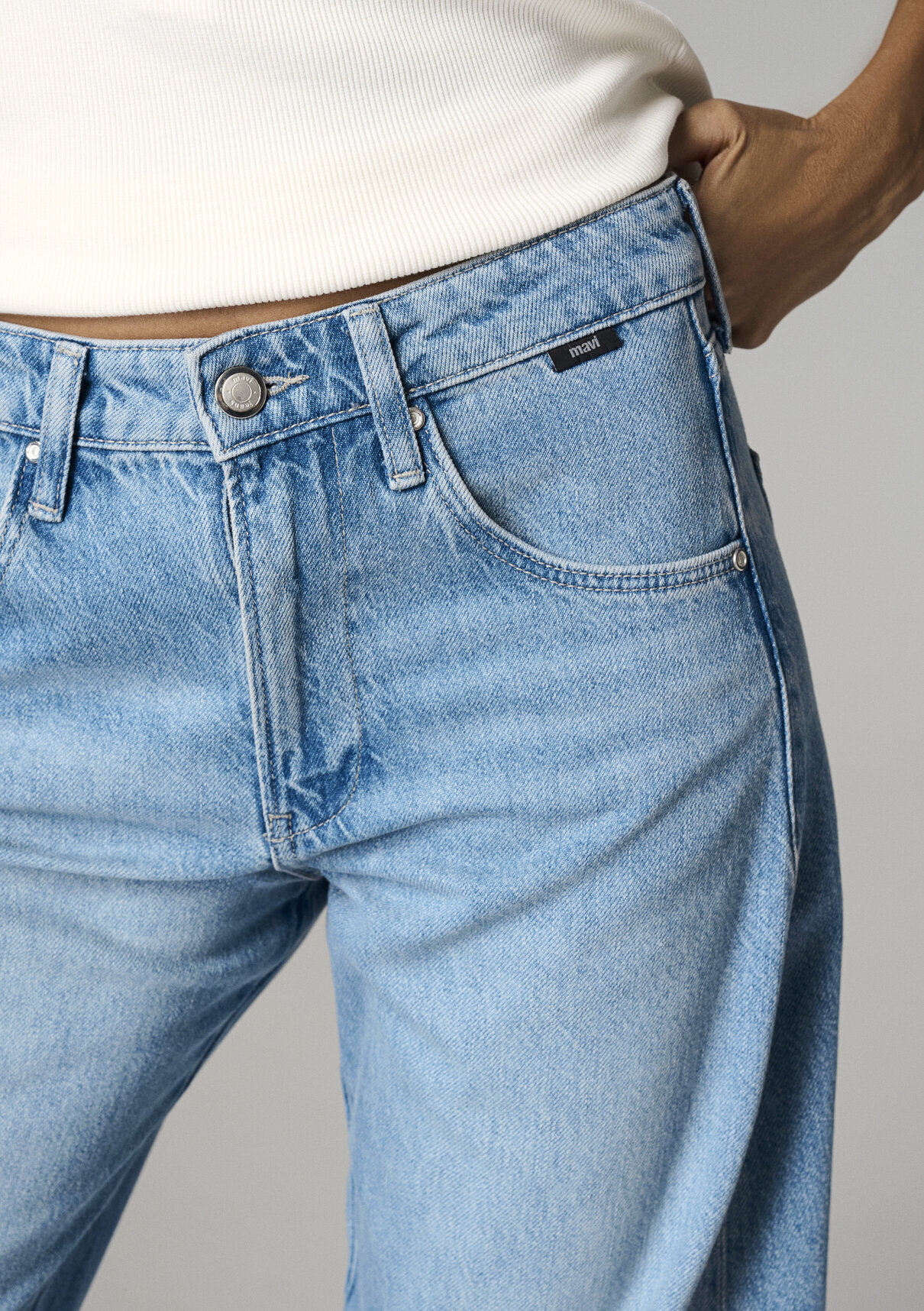 Mavi Vintage Açık Mavi Jean Pantolon görsel 7