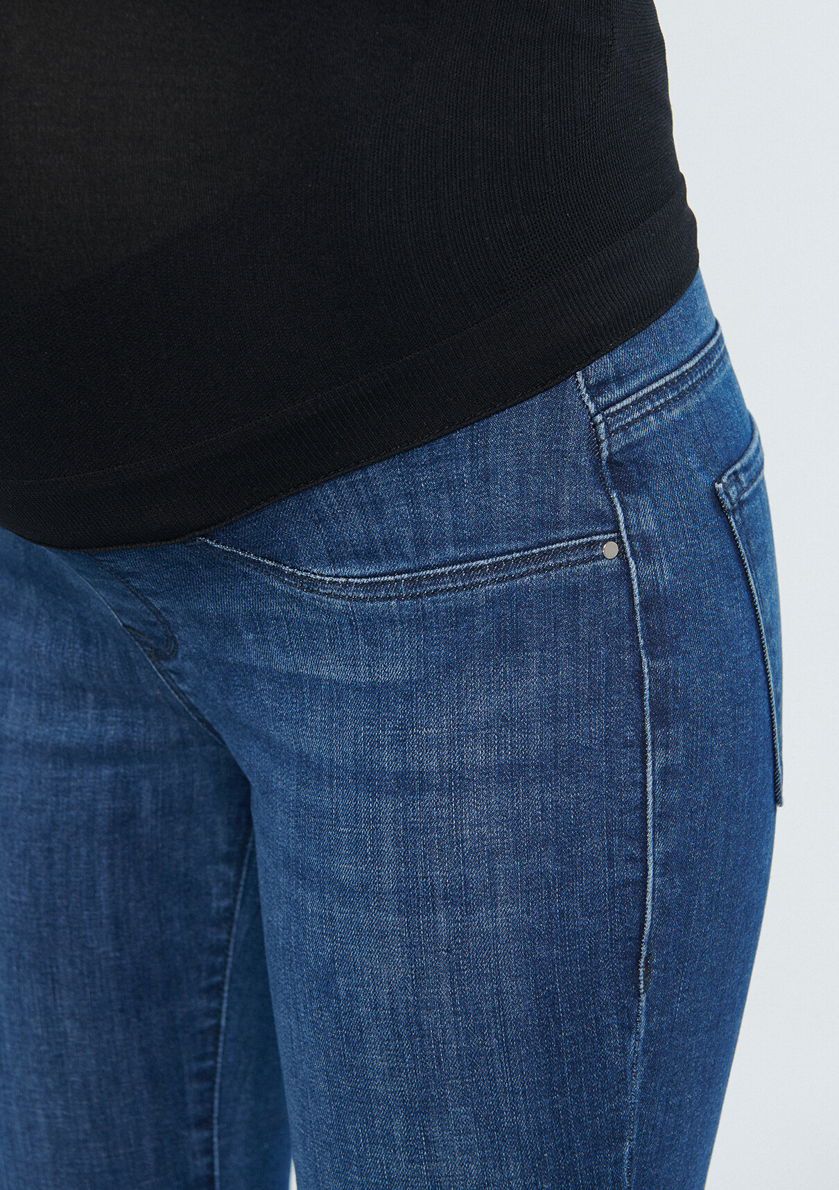 Mavi Hamile Indigo Mavisi Jean Pantolon görsel 7