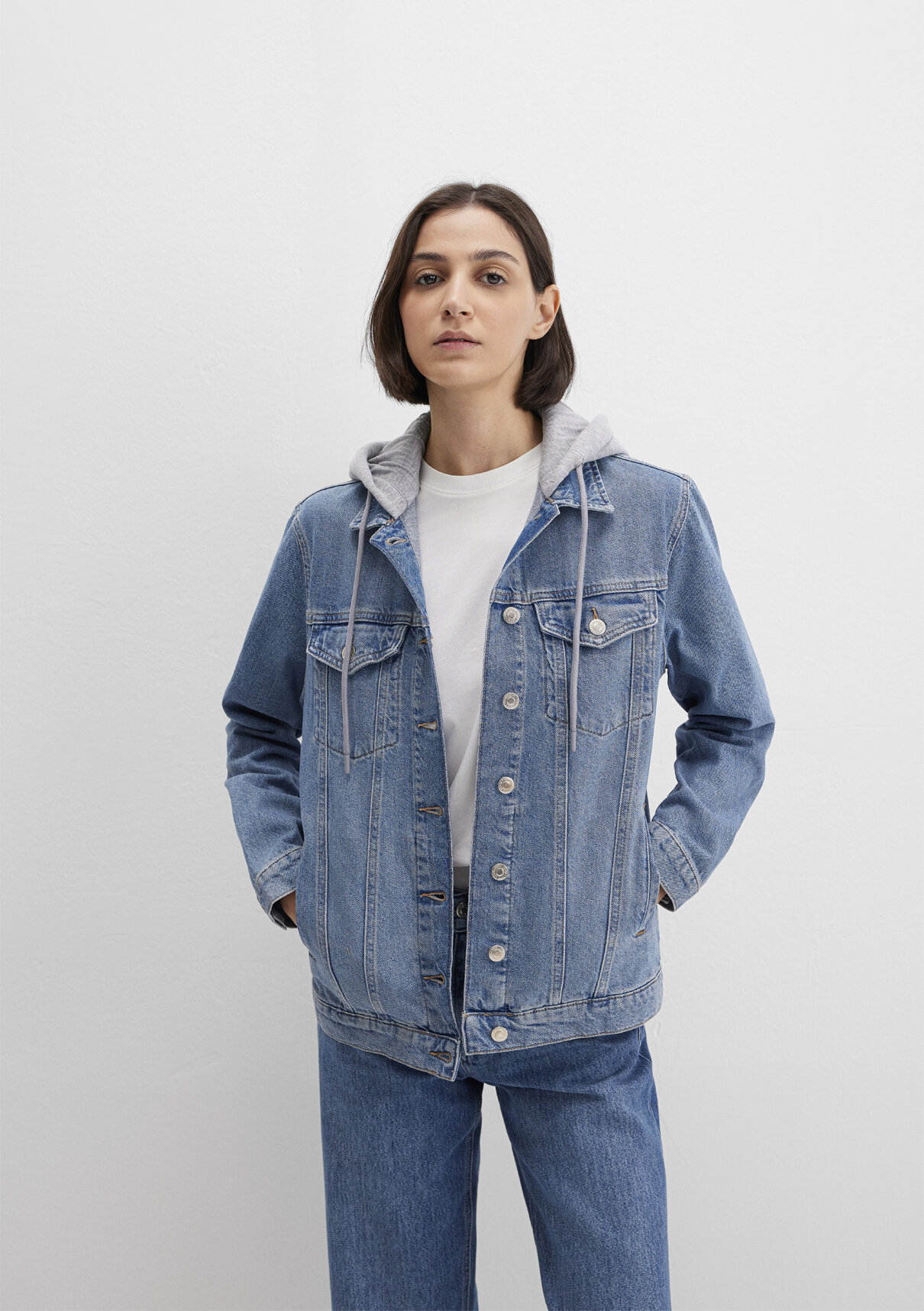 Mavi Karla 90lar Indigo Mavisi Jean Ceket görsel 2