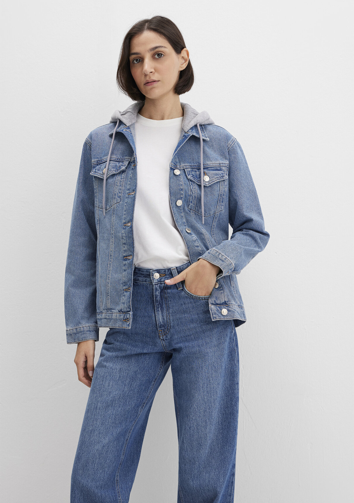 Mavi Karla 90lar Indigo Mavisi Jean Ceket görsel 3