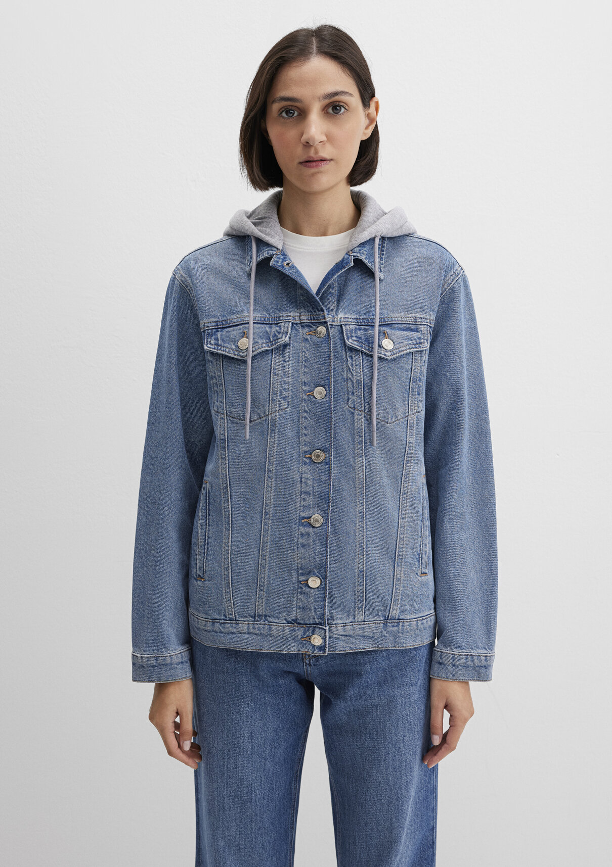 Mavi Karla 90lar Indigo Mavisi Jean Ceket görsel 4