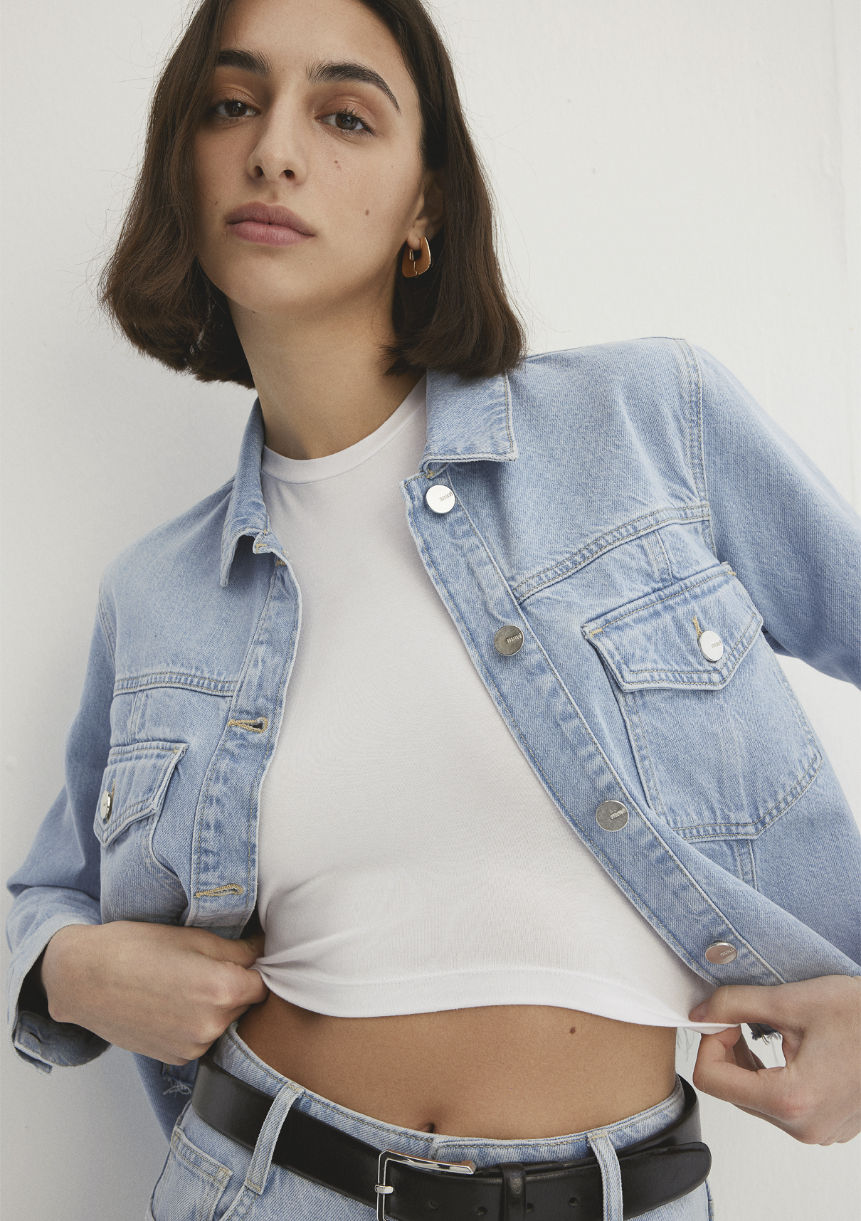 Mavi Thalia Premium Blue Buz Mavi Jean Ceket görsel 2