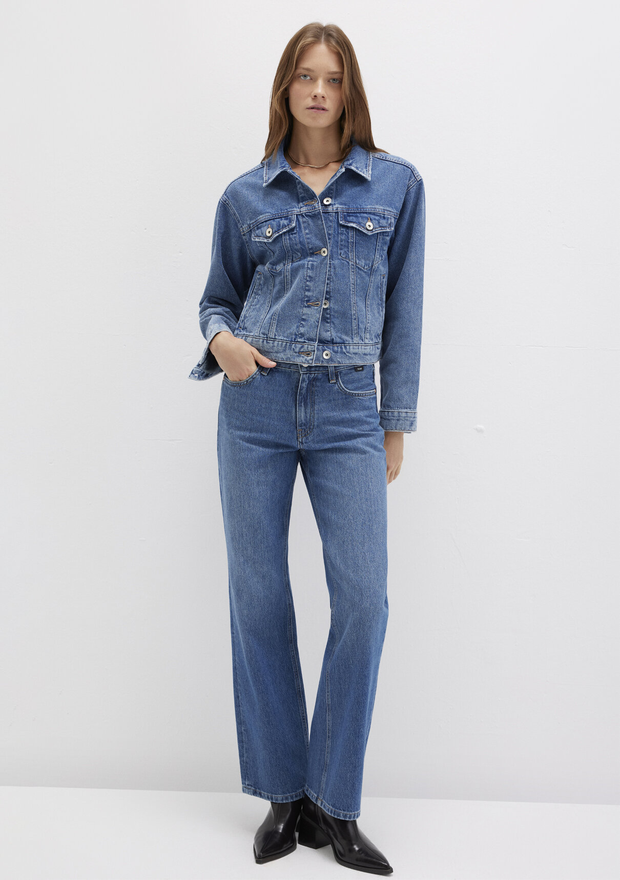 Mavi Premium Indigo Mavisi Jean Ceket görsel 3