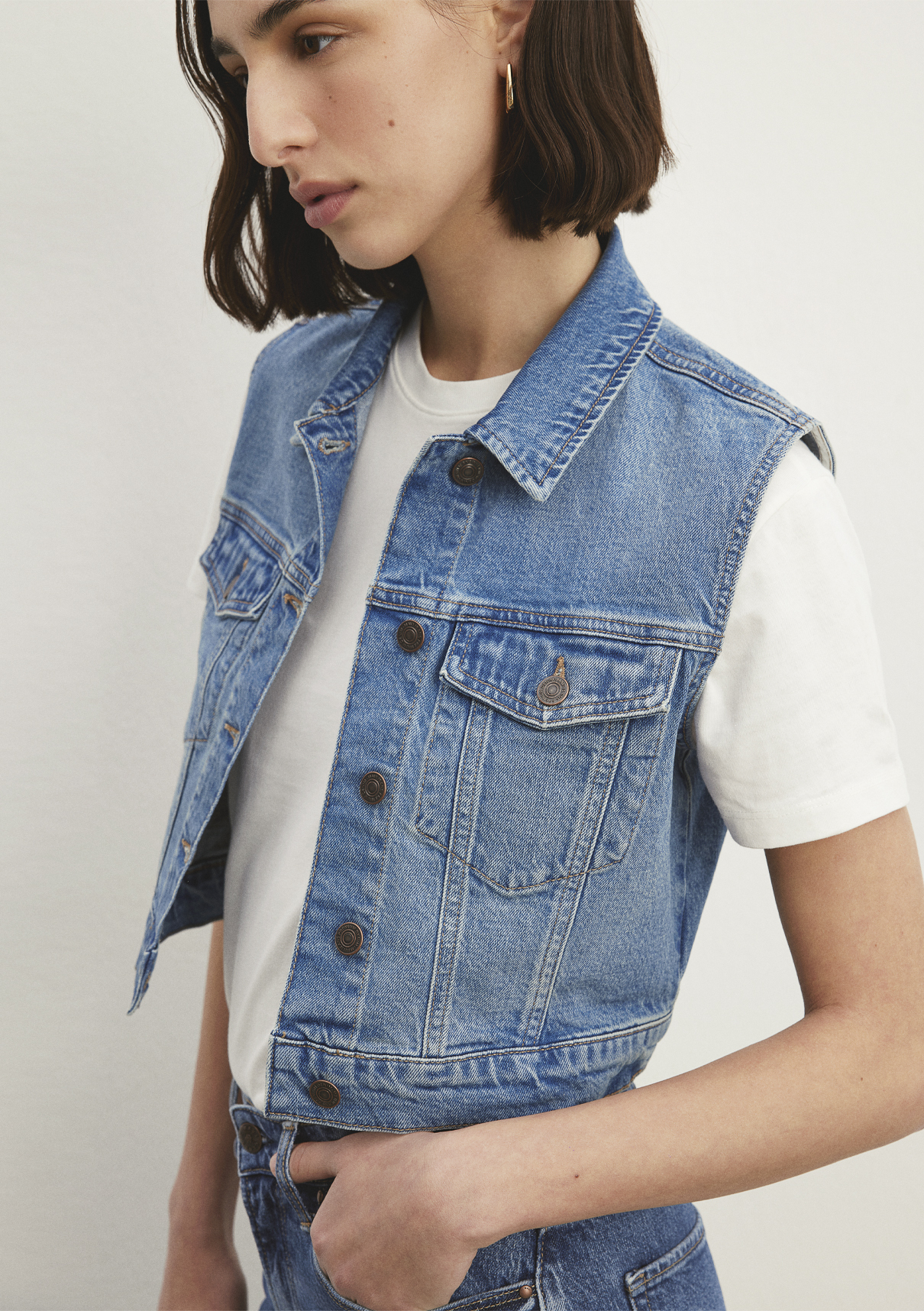 Mavi Classic Denim Indigo Mavisi Jean Yelek