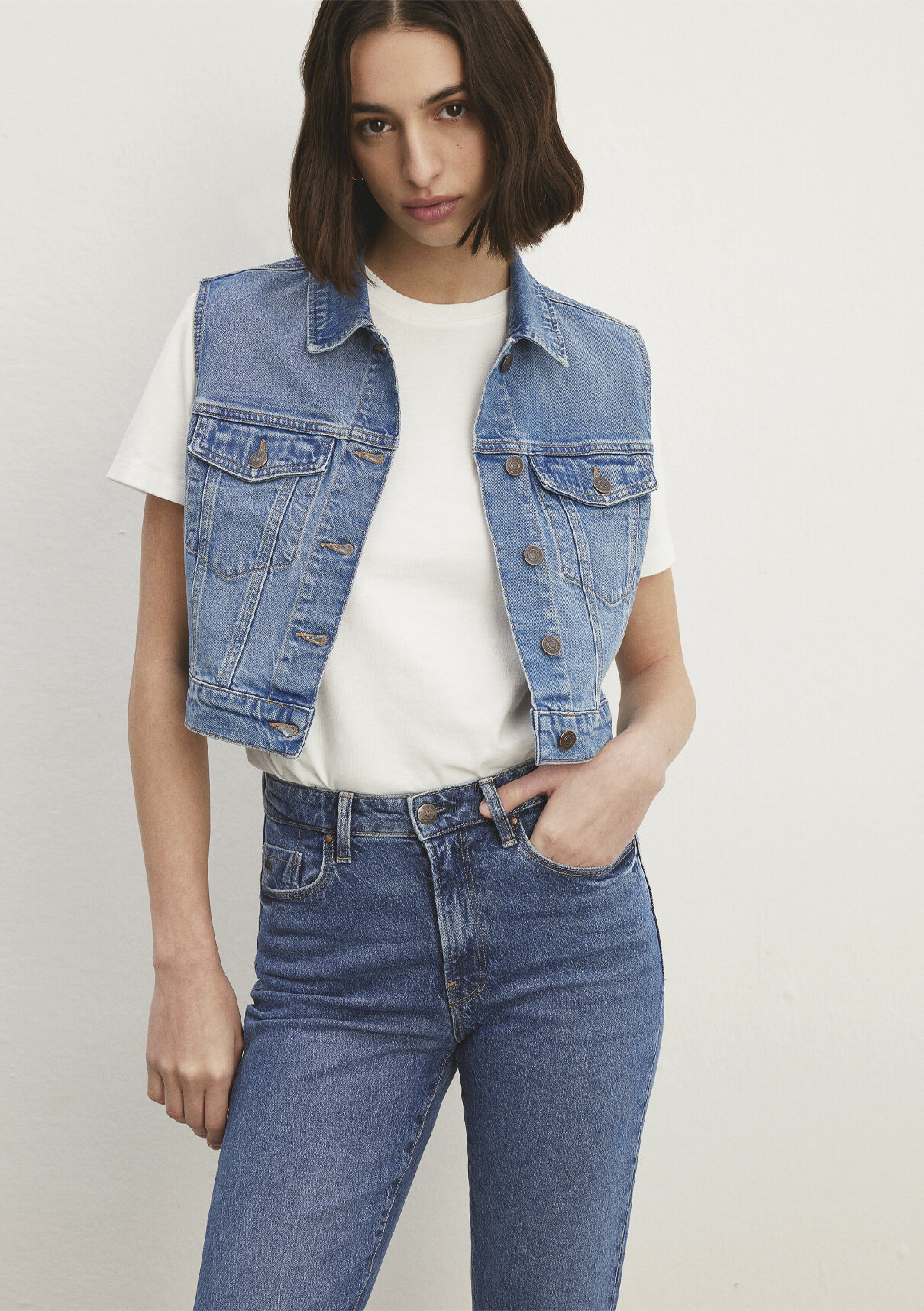 Mavi Classic Denim Indigo Mavisi Jean Yelek görsel 2