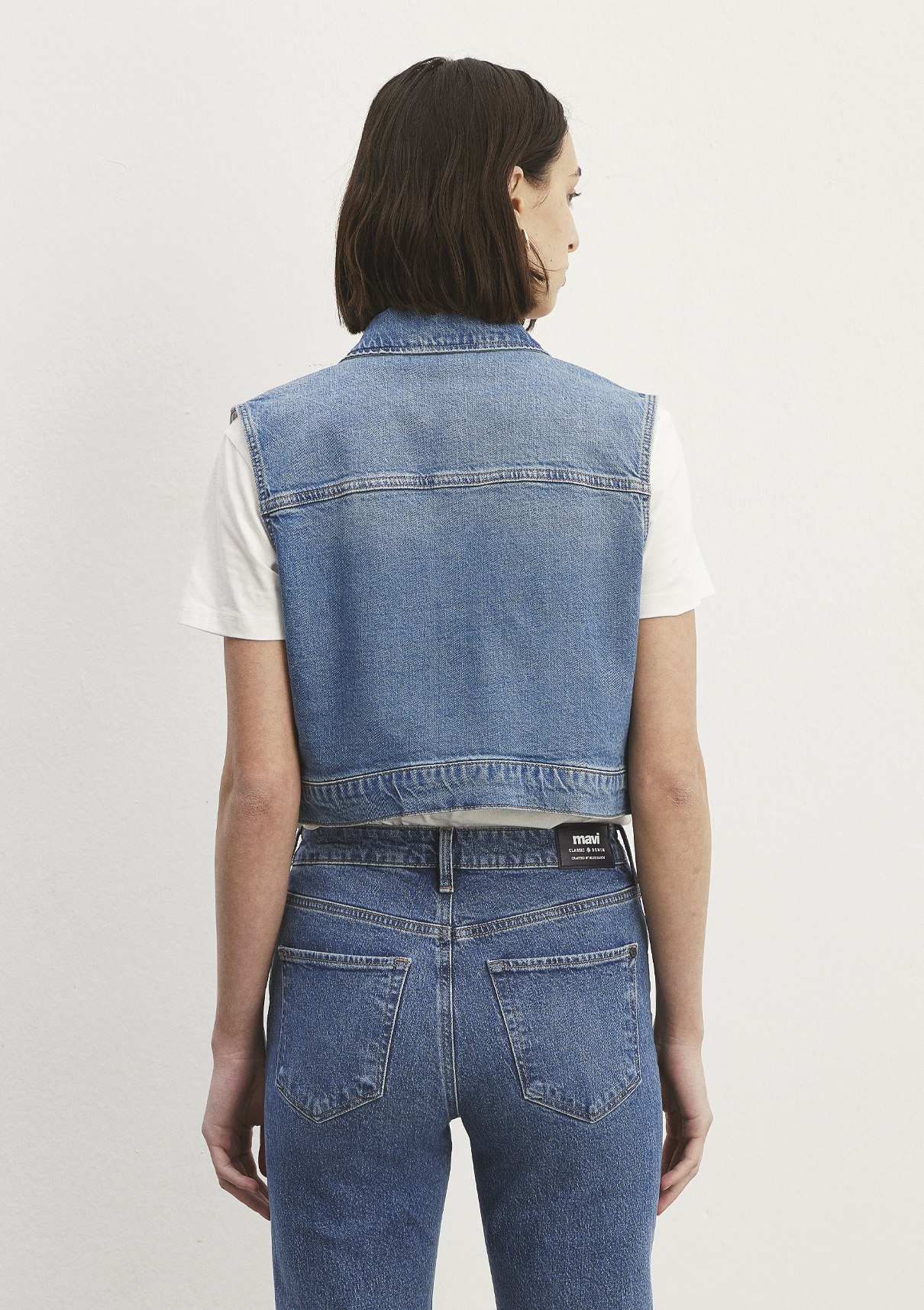 Mavi Classic Denim Indigo Mavisi Jean Yelek görsel 4