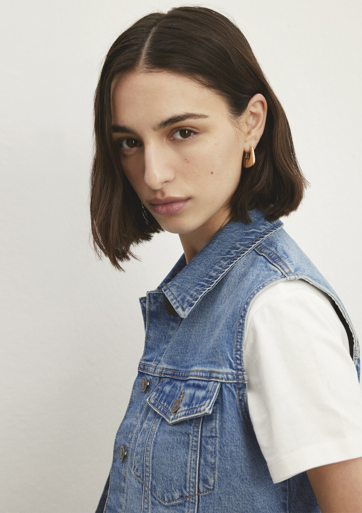 Mavi Classic Denim Indigo Mavisi Jean Yelek görsel 6