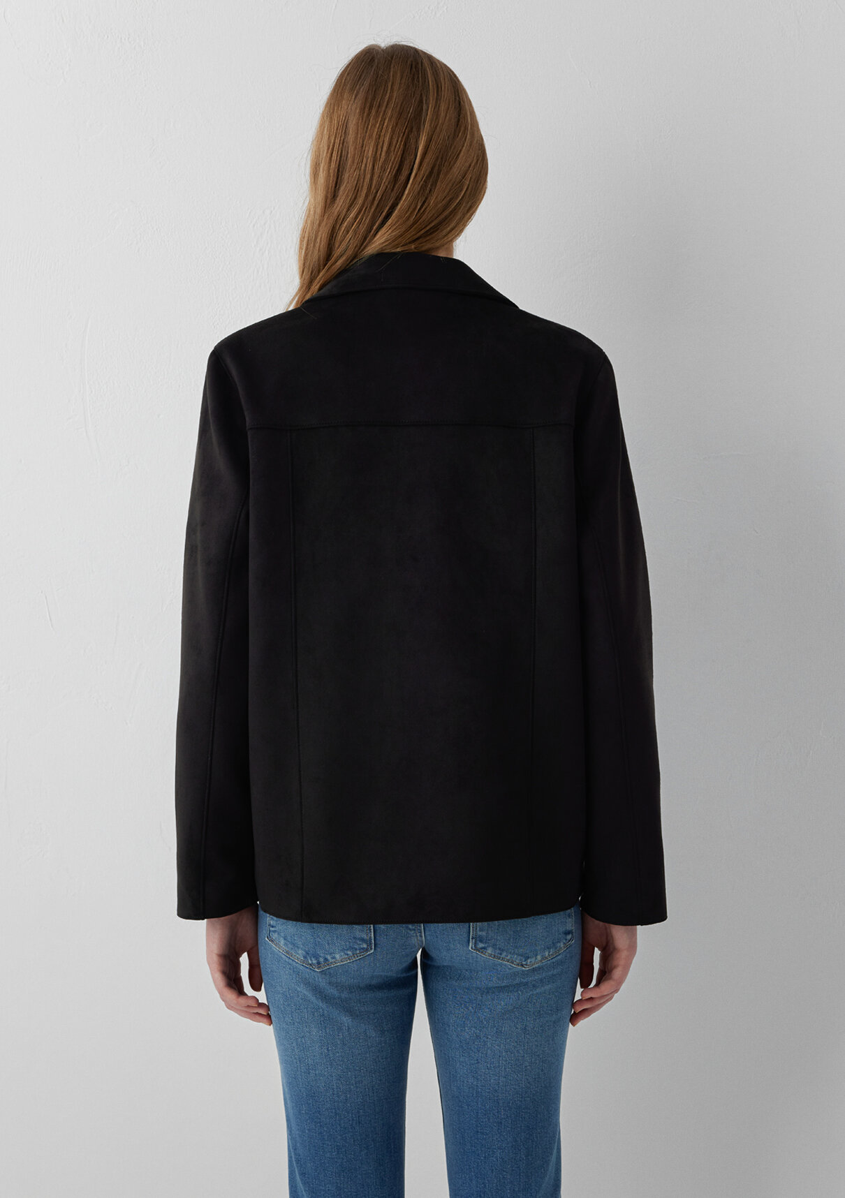 Mavi Suni Süet Siyah Blazer görsel 6