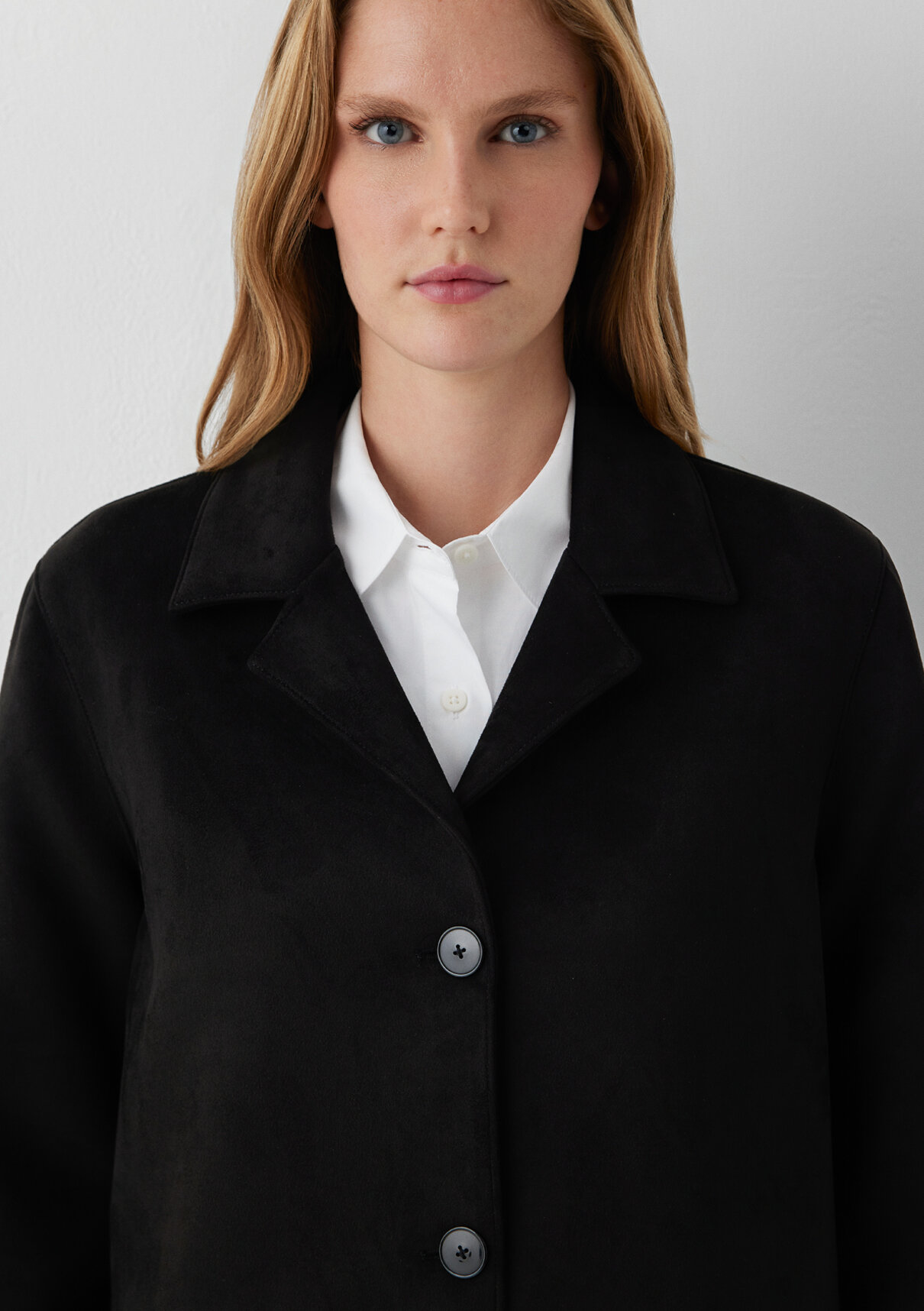 Mavi Suni Süet Siyah Blazer görsel 7
