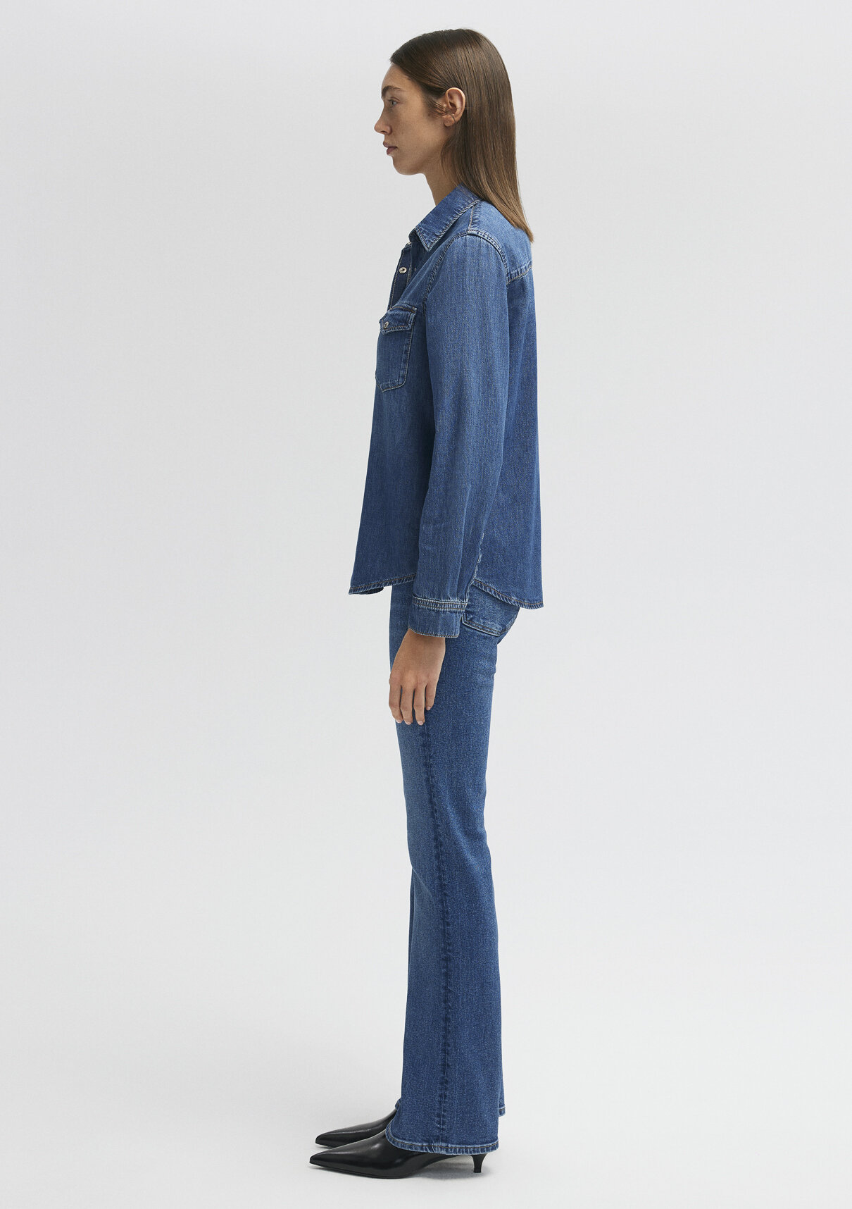 Mavi Merida Classic Denim Koyu Mavi Jean Gömlek görsel 4