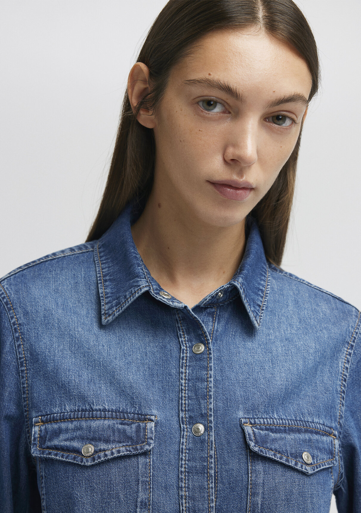 Mavi Merida Classic Denim Koyu Mavi Jean Gömlek görsel 5