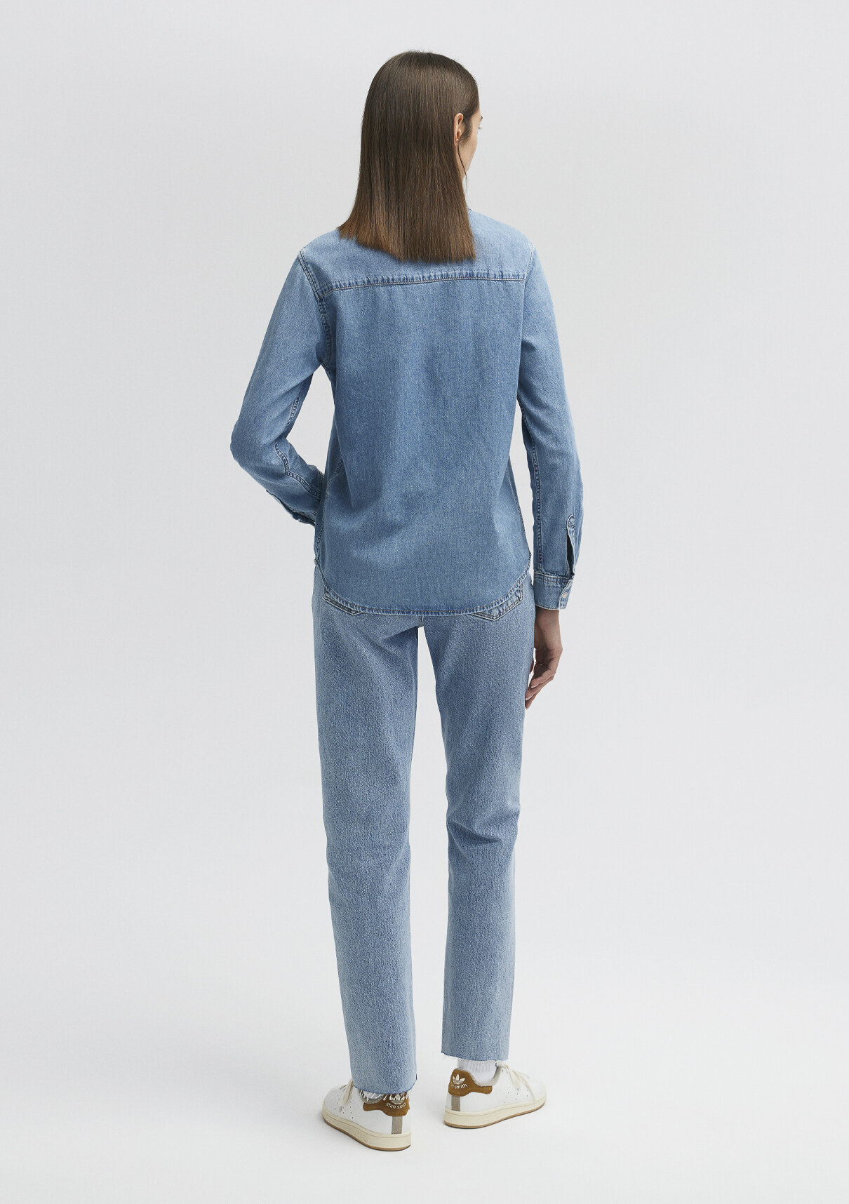 Mavi Merida Classic Denim Indigo Mavisi Jean Gömlek görsel 3