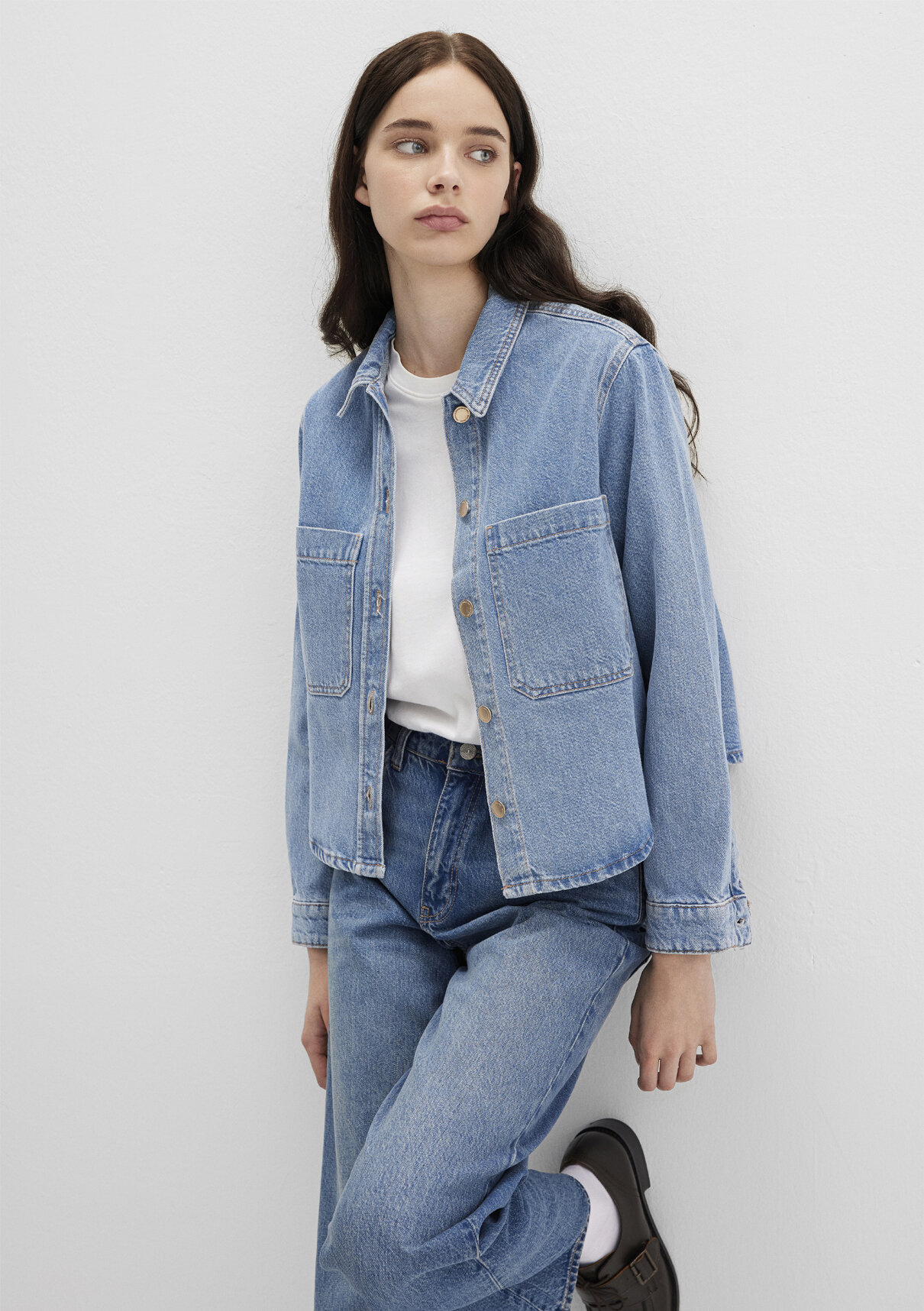 Mavi Norina Mavi Premium Indigo Mavisi Jean Gömlek