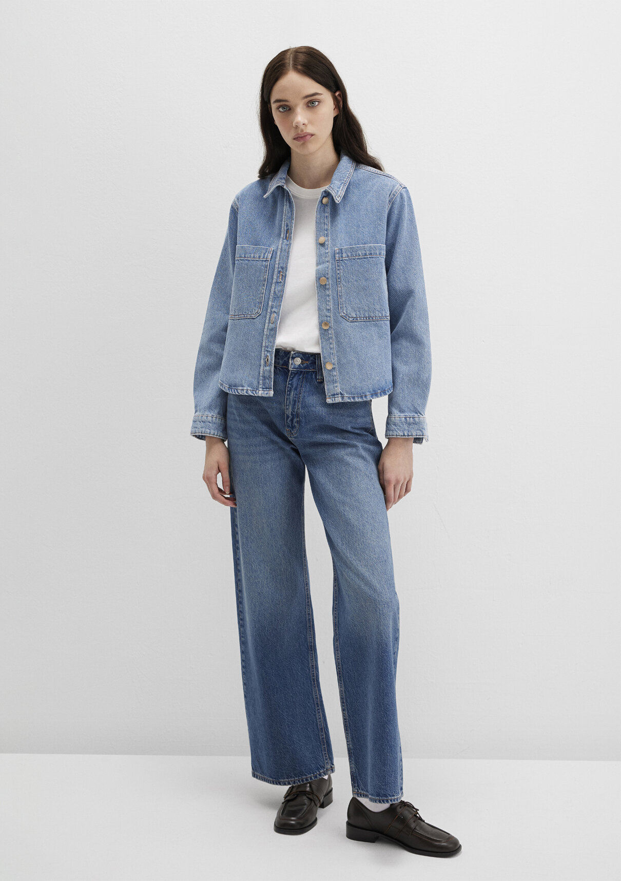 Mavi Norina Mavi Premium Indigo Mavisi Jean Gömlek görsel 2