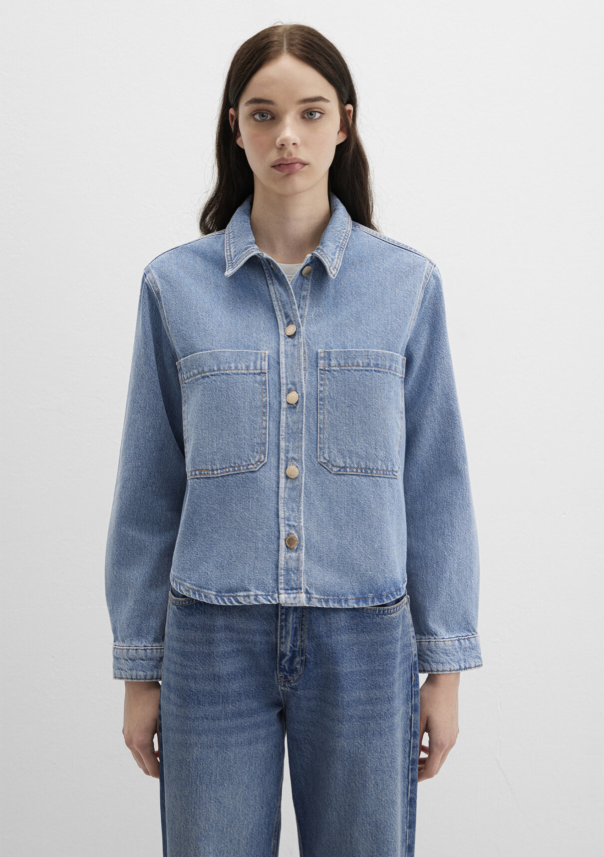 Mavi Norina Mavi Premium Indigo Mavisi Jean Gömlek görsel 3