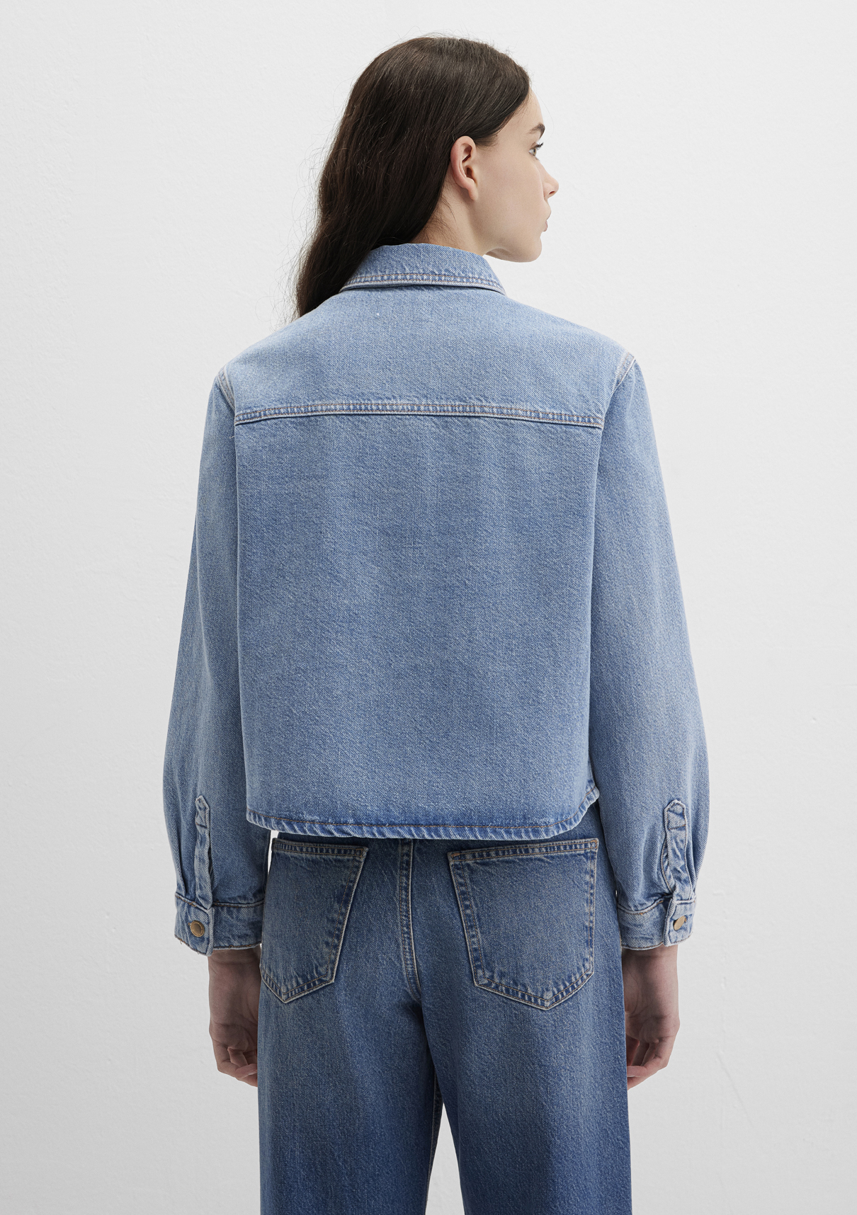Mavi Norina Mavi Premium Indigo Mavisi Jean Gömlek görsel 4