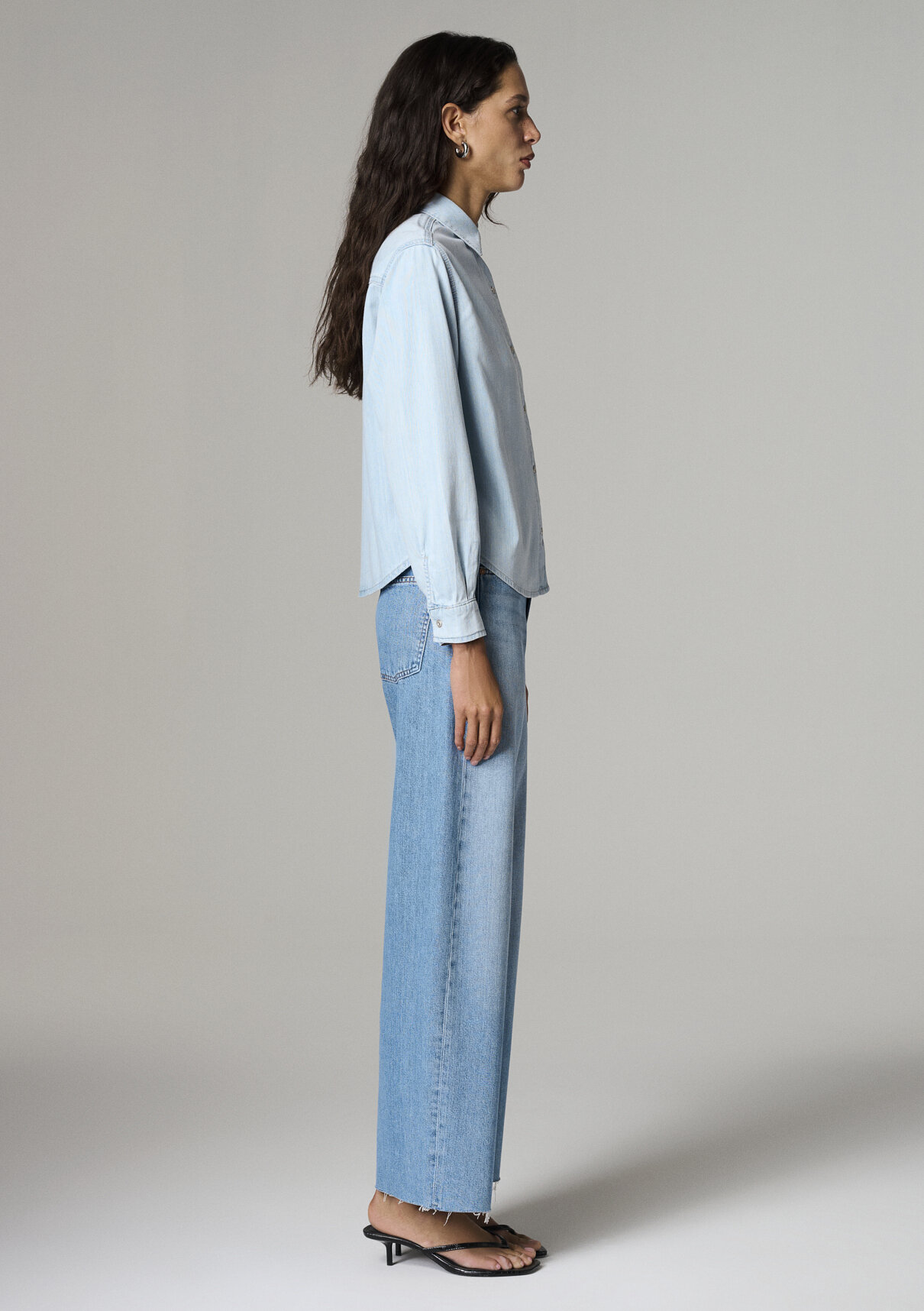 Mavi Garlia Classic Denim Açık Mavi Jean Gömlek görsel 5