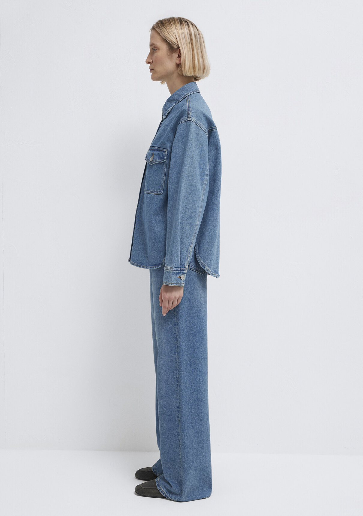 Mavi Bekka Classic Denim Indigo Mavisi Jean Gömlek görsel 5