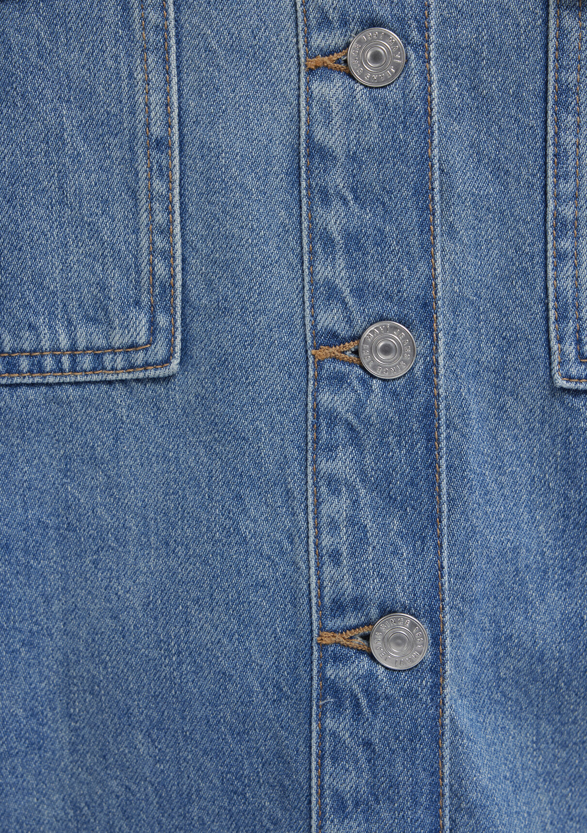 Mavi Bekka Classic Denim Indigo Mavisi Jean Gömlek görsel 8