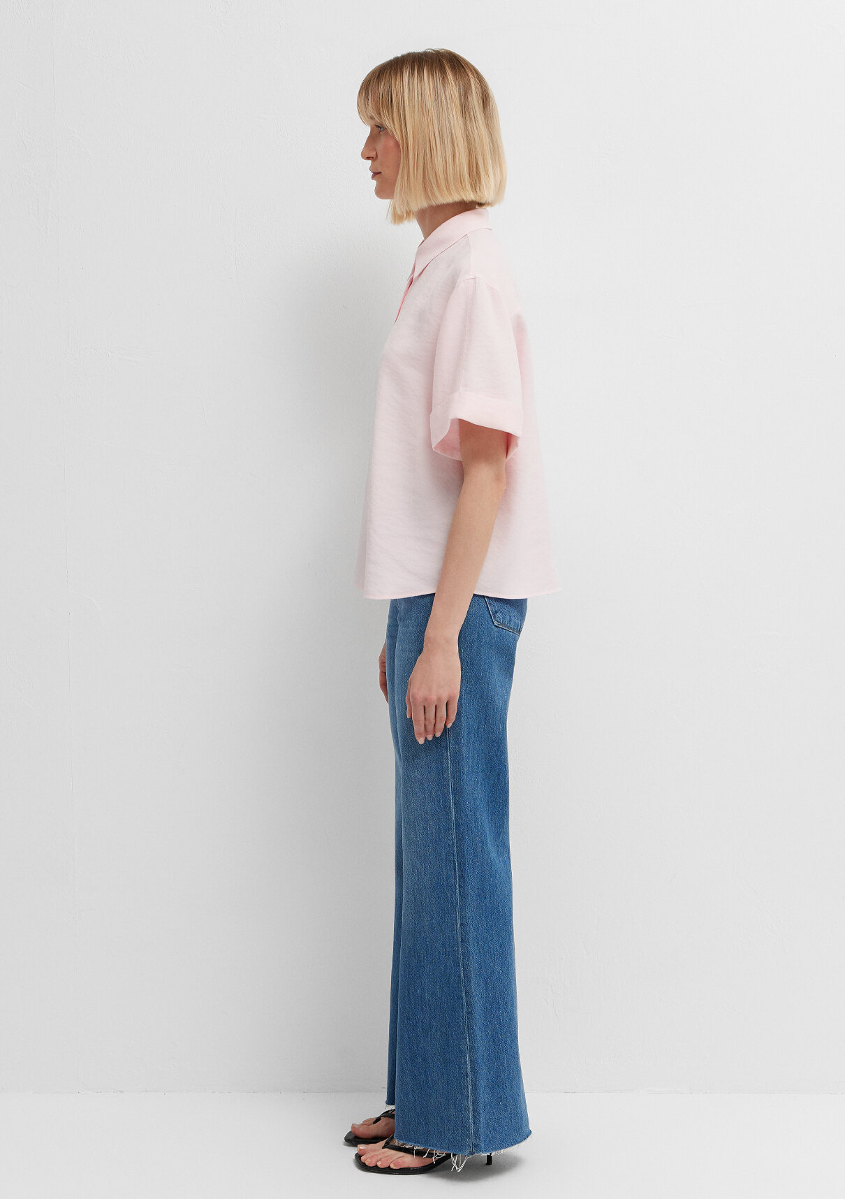 Mavi Modal (Tencel™) Karışımlı Pembe Gömlek görsel 4
