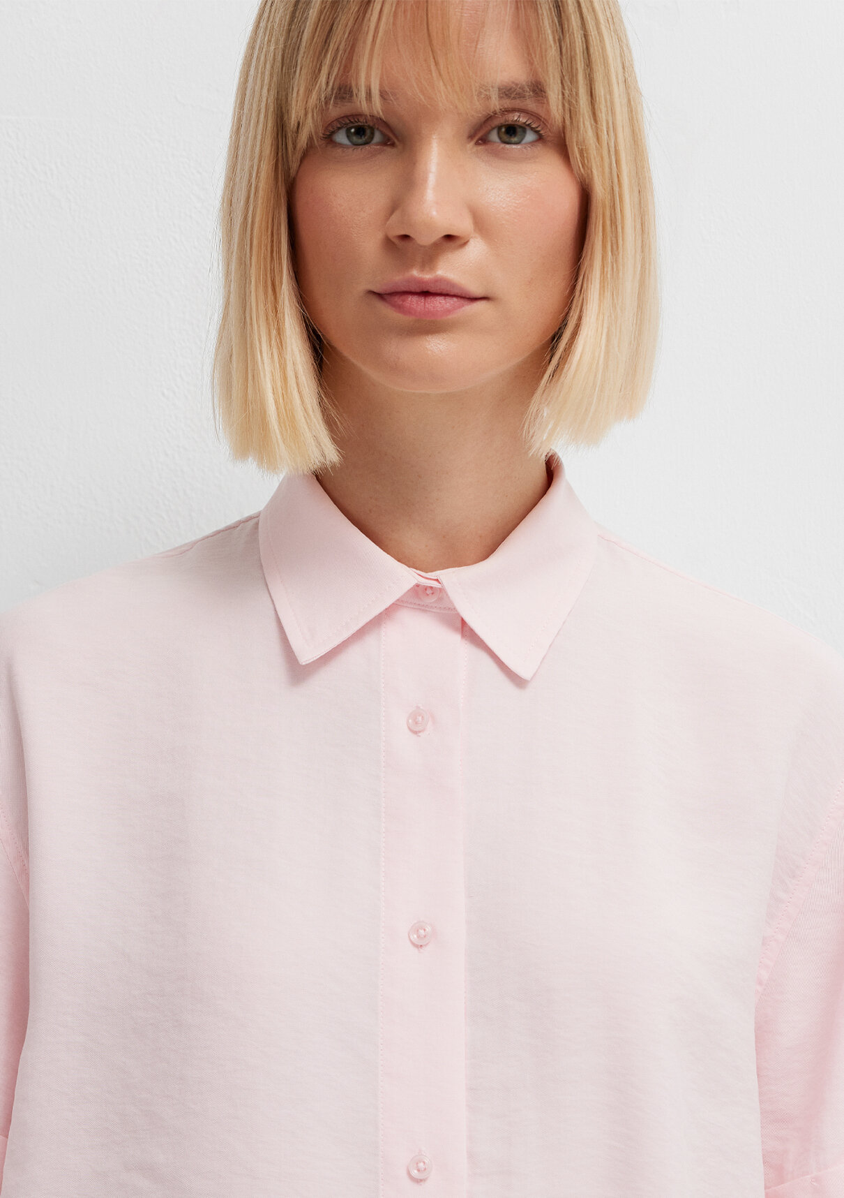 Mavi Modal (Tencel™) Karışımlı Pembe Gömlek görsel 6