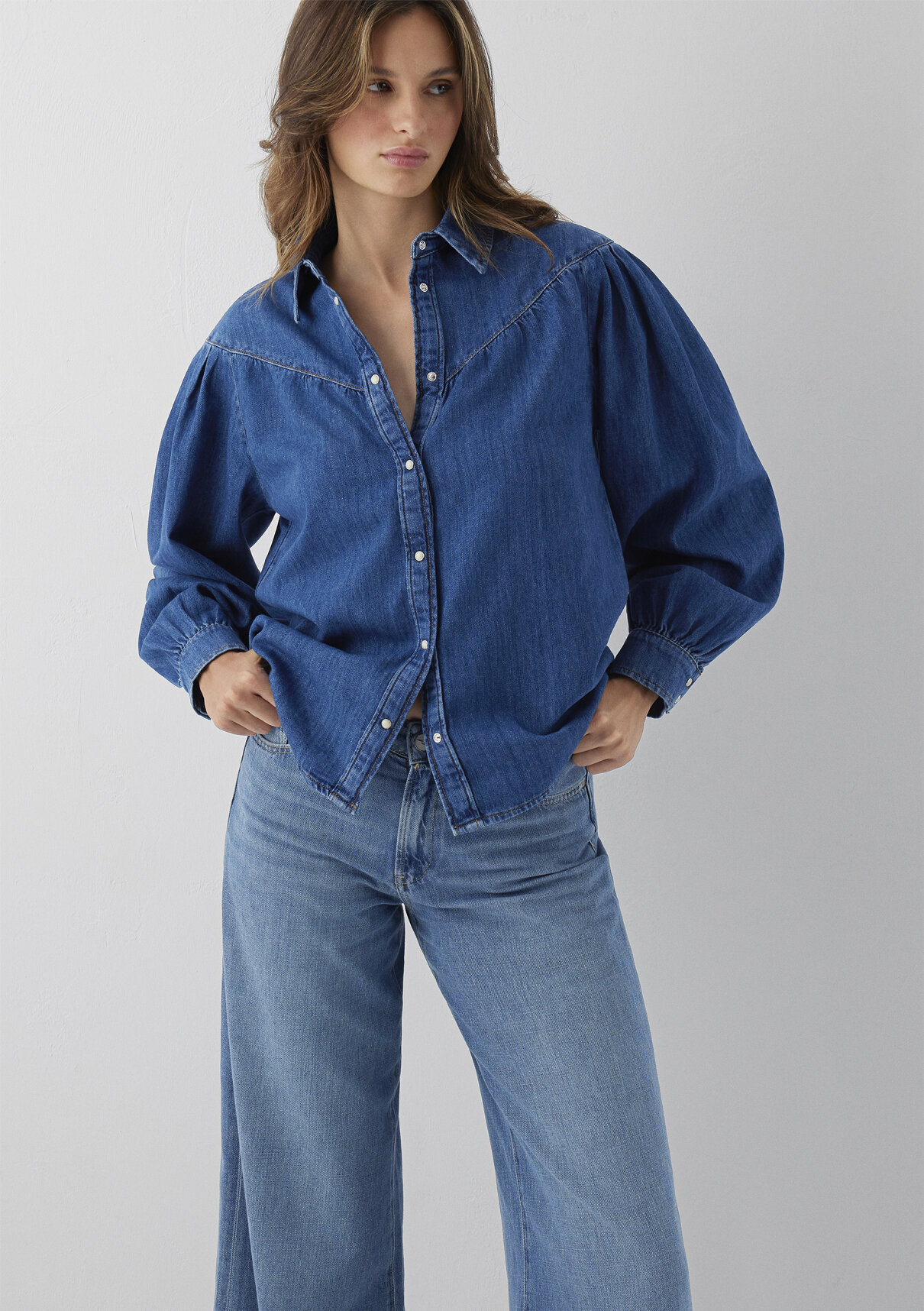 Mavi Iconic Indigo Mavisi Jean Gömlek