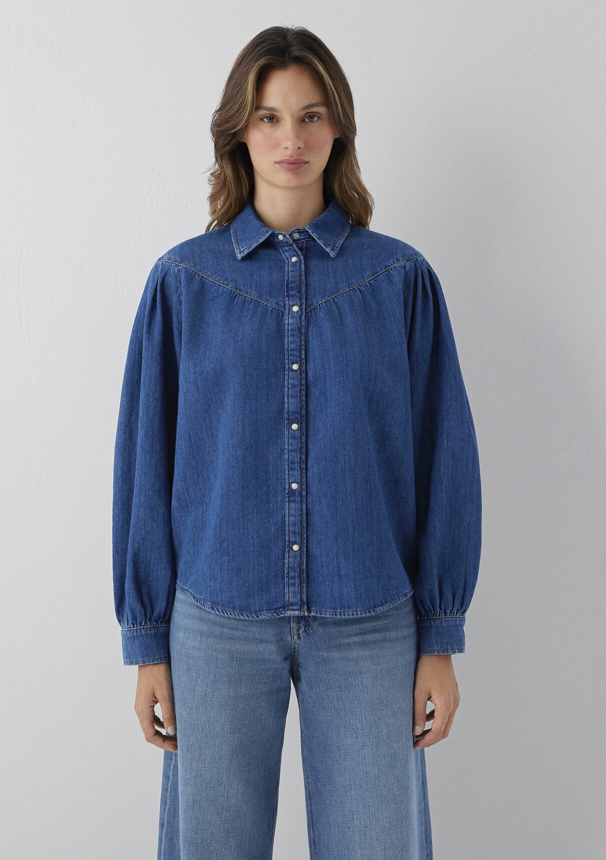 Mavi Iconic Indigo Mavisi Jean Gömlek görsel 4