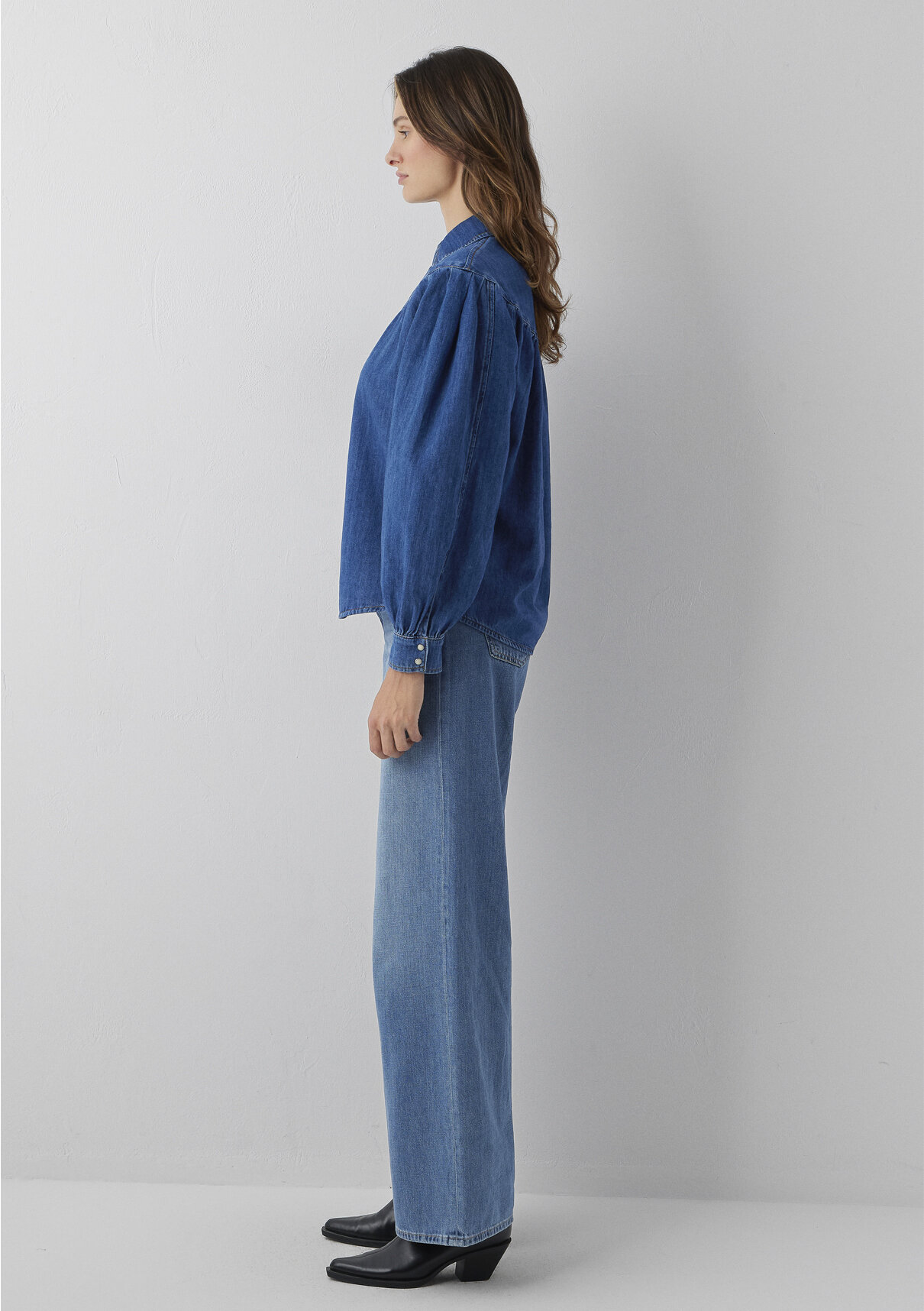 Mavi Iconic Indigo Mavisi Jean Gömlek görsel 5
