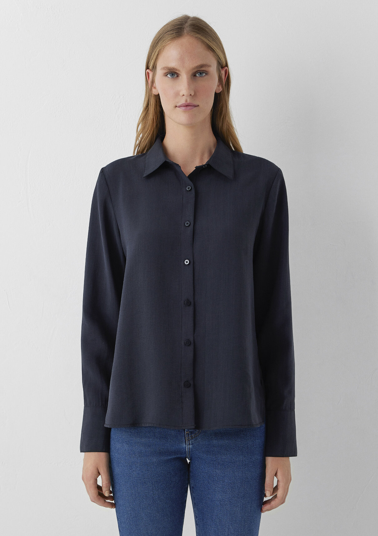 Mavi (Tencel™) Lyocell Karışımlı Antrasit Gömlek görsel 3