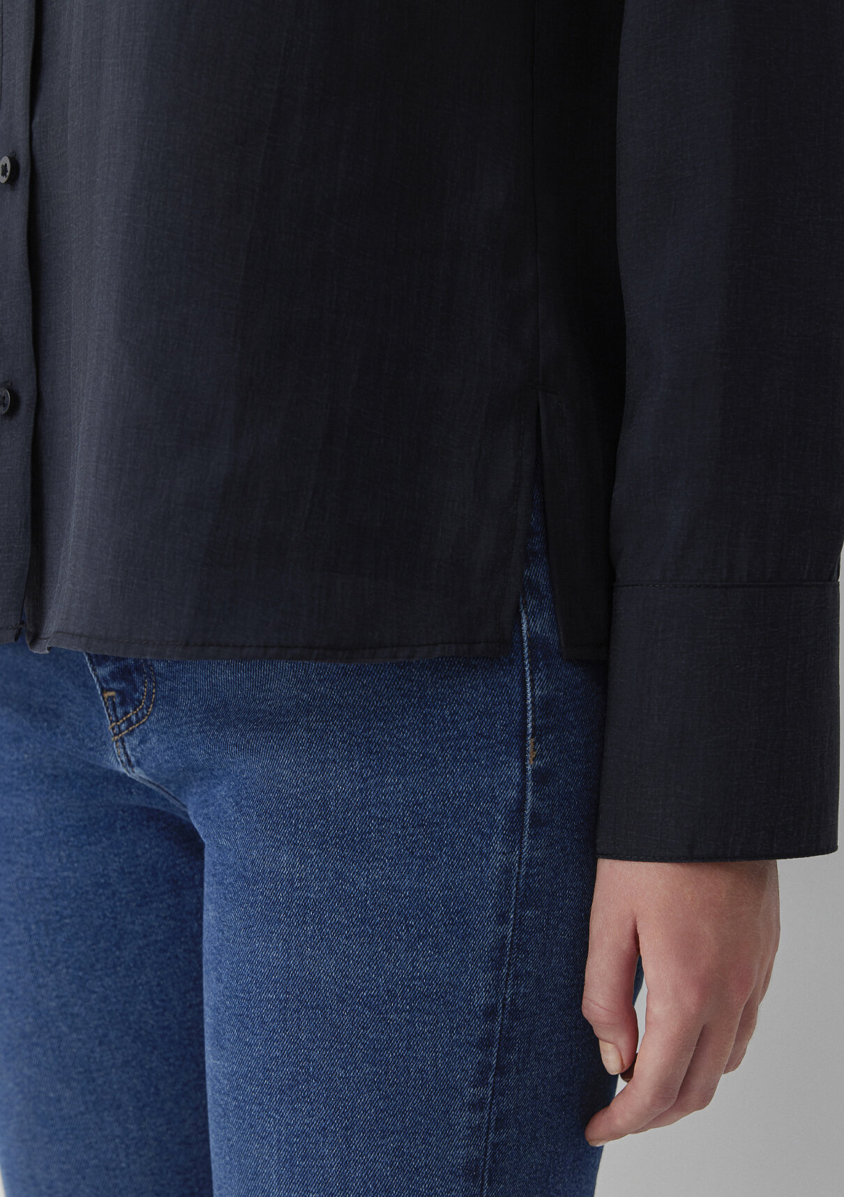 Mavi (Tencel™) Lyocell Karışımlı Antrasit Gömlek görsel 7