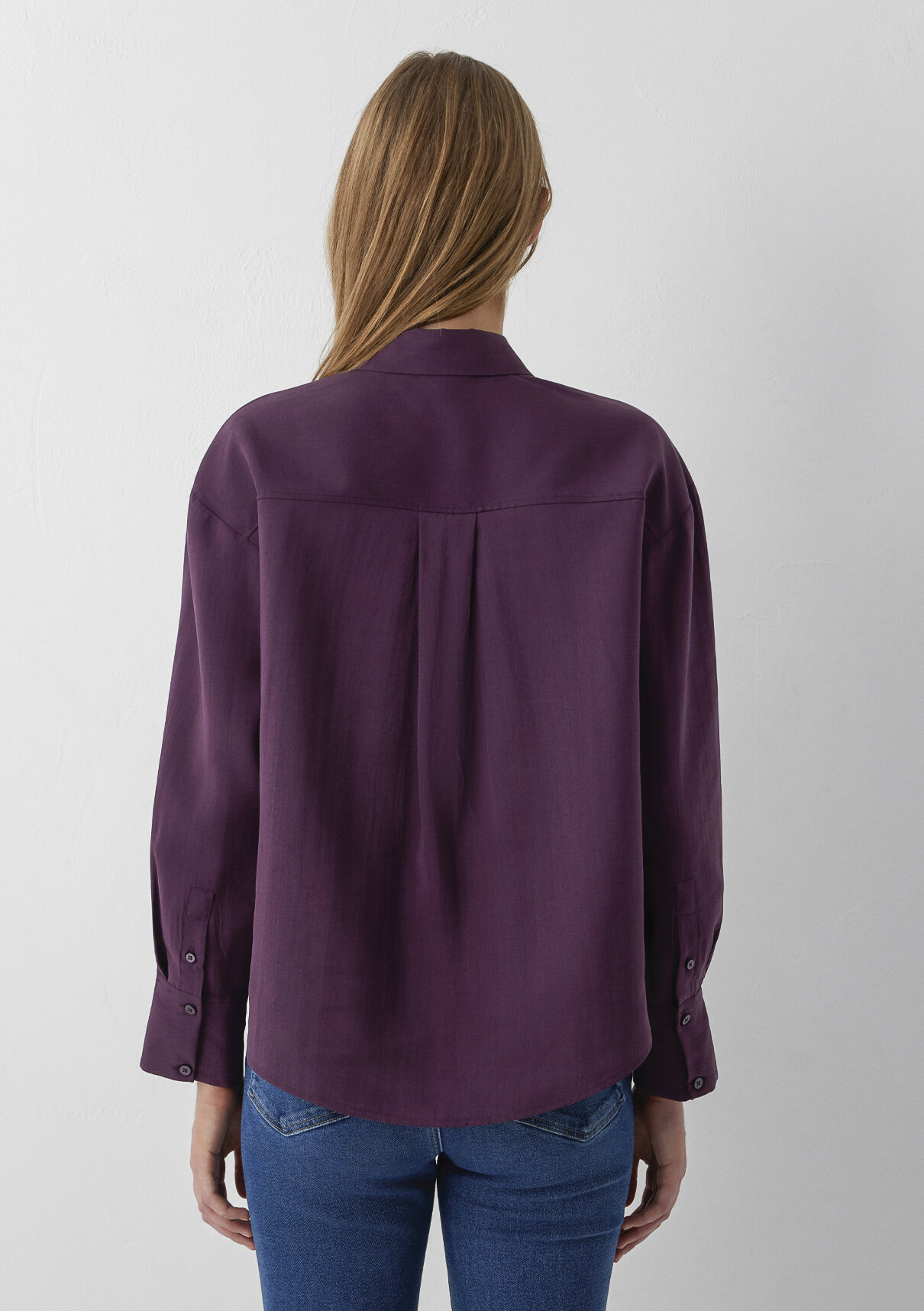 Mavi (Tencel™) Lyocell Karışımlı Mor Gömlek görsel 5