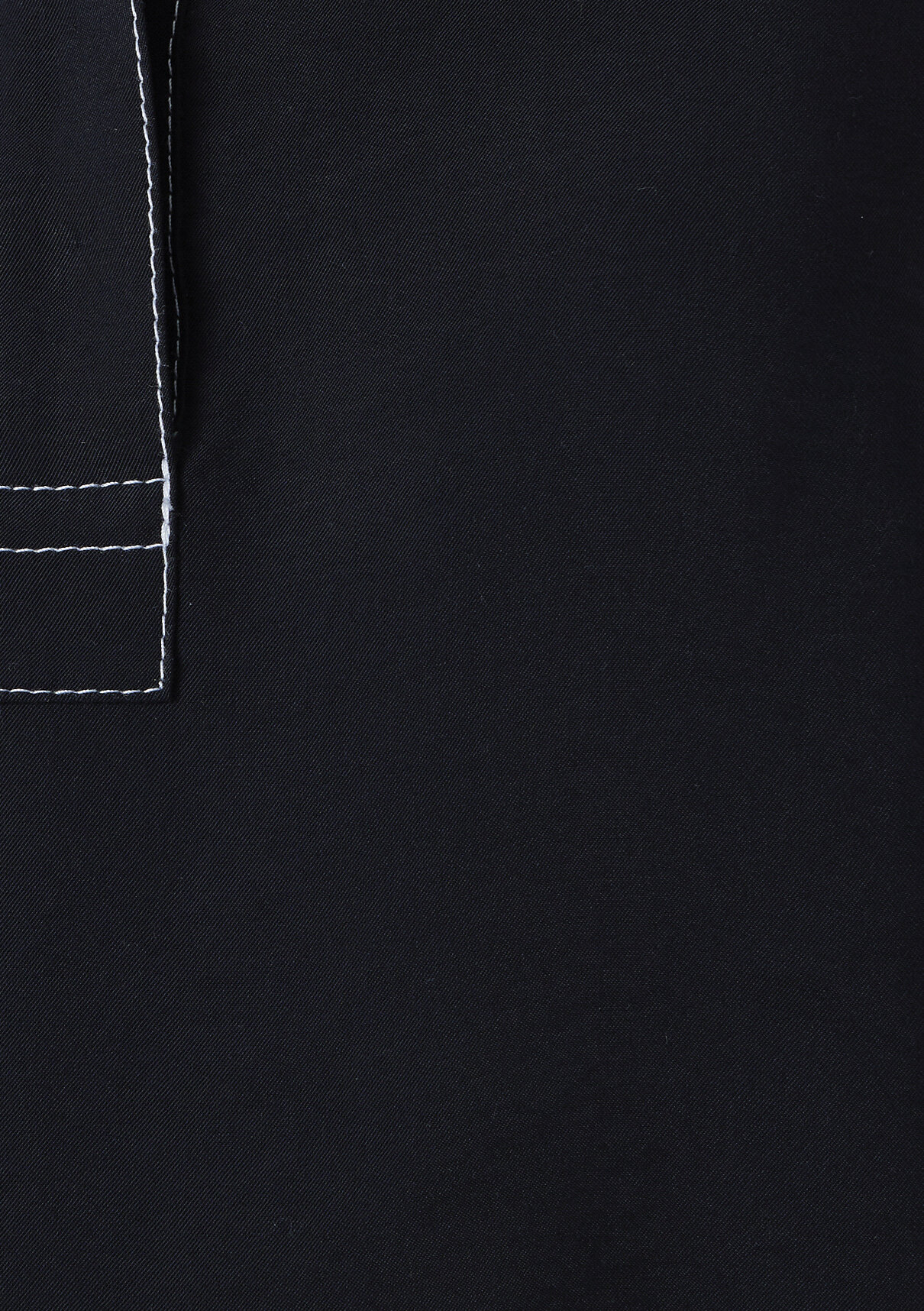 Mavi (Tencel™) Lyocell Karışımlı Polo Yaka Siyah Bluz görsel 7