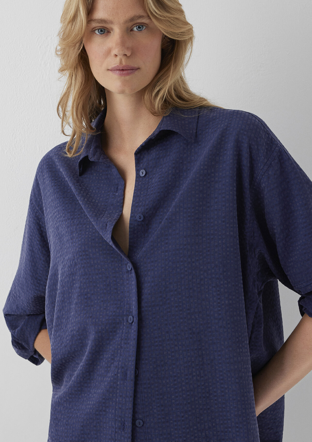 Mavi (Tencel™) Lyocell Karışımlı Lacivert Gömlek