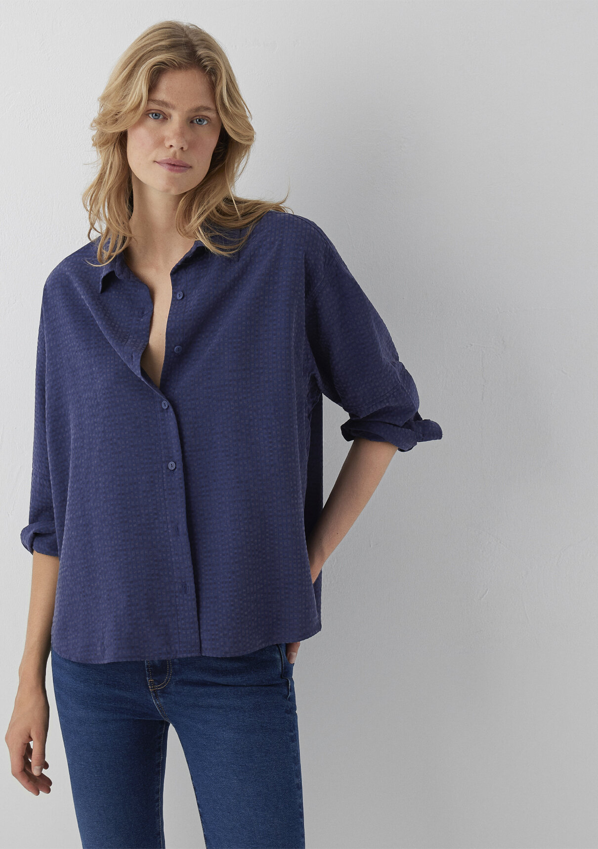 Mavi (Tencel™) Lyocell Karışımlı Lacivert Gömlek görsel 2