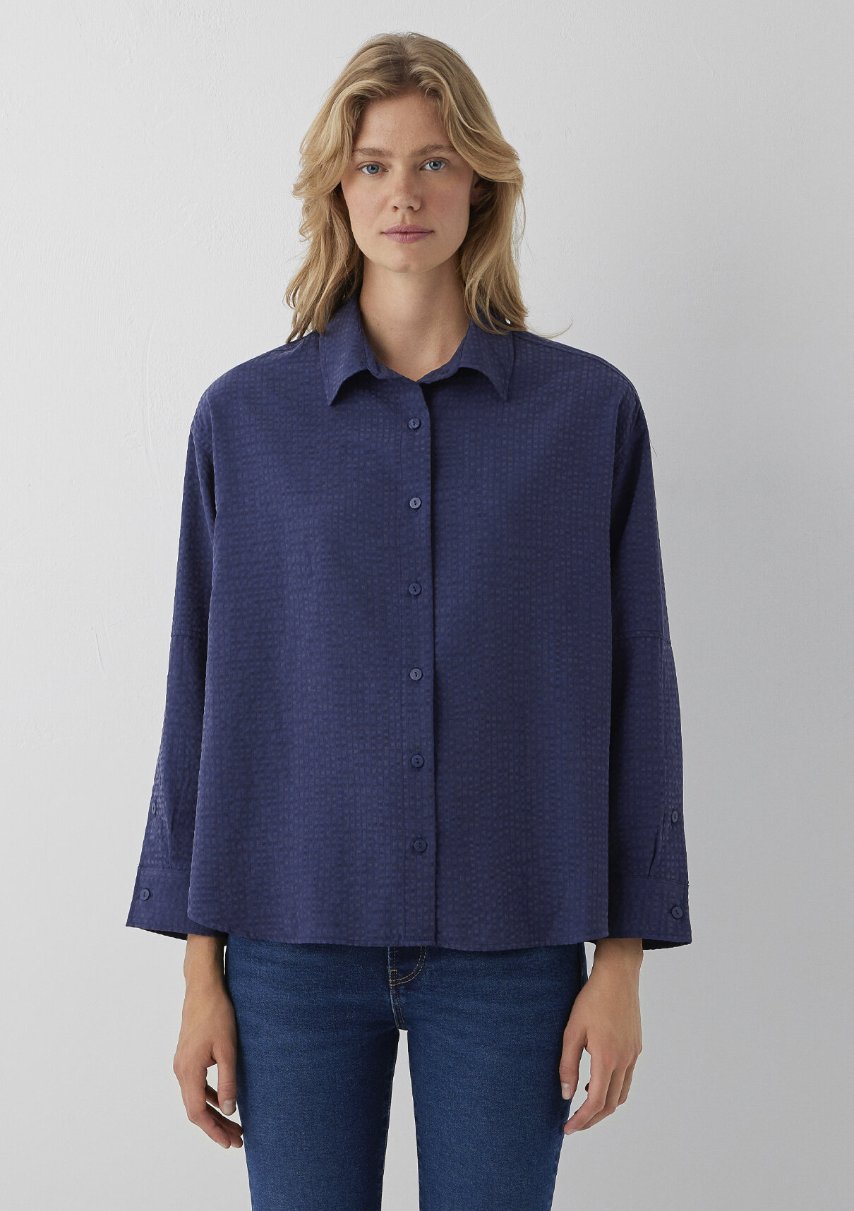 Mavi (Tencel™) Lyocell Karışımlı Lacivert Gömlek görsel 3