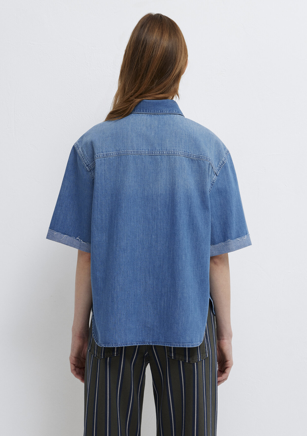 Mavi Edition Indigo Mavisi Jean Gömlek görsel 6