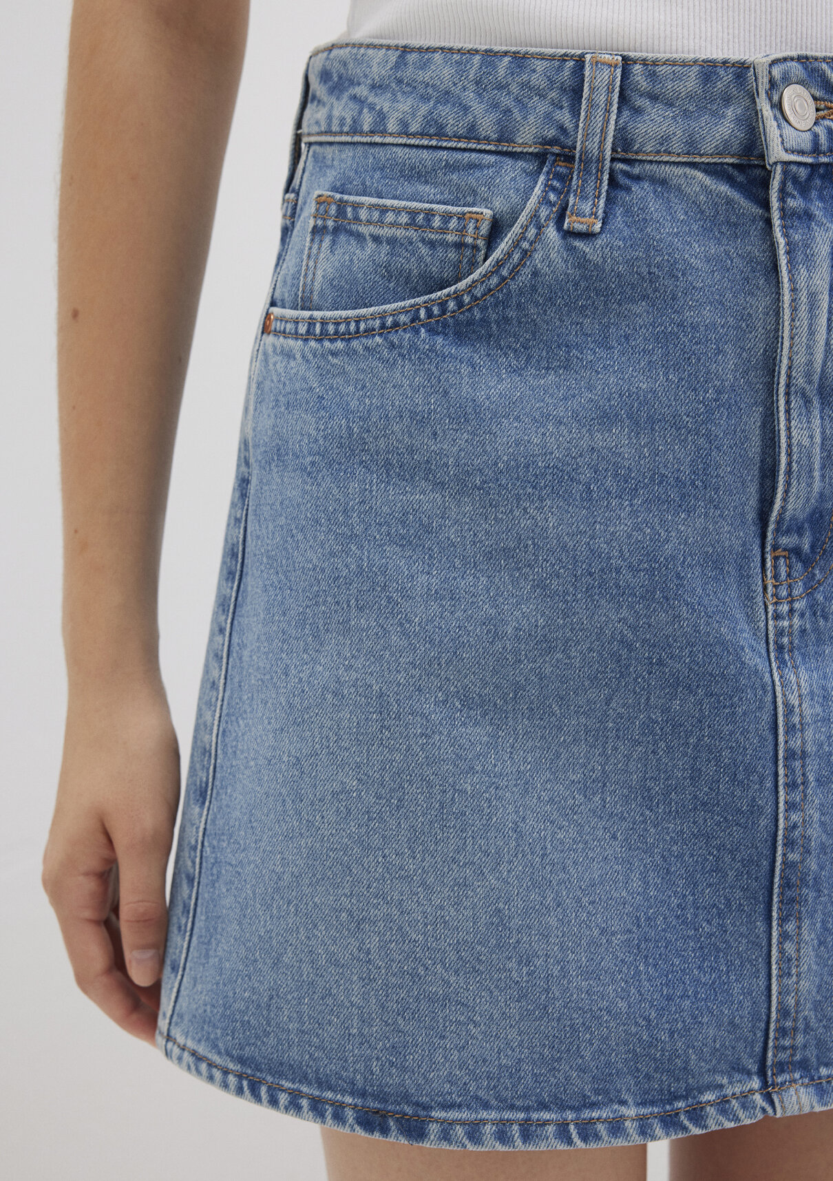 Mavi Bailey Real Blue Gölgeli Indigo Mavisi Jean Etek görsel 7