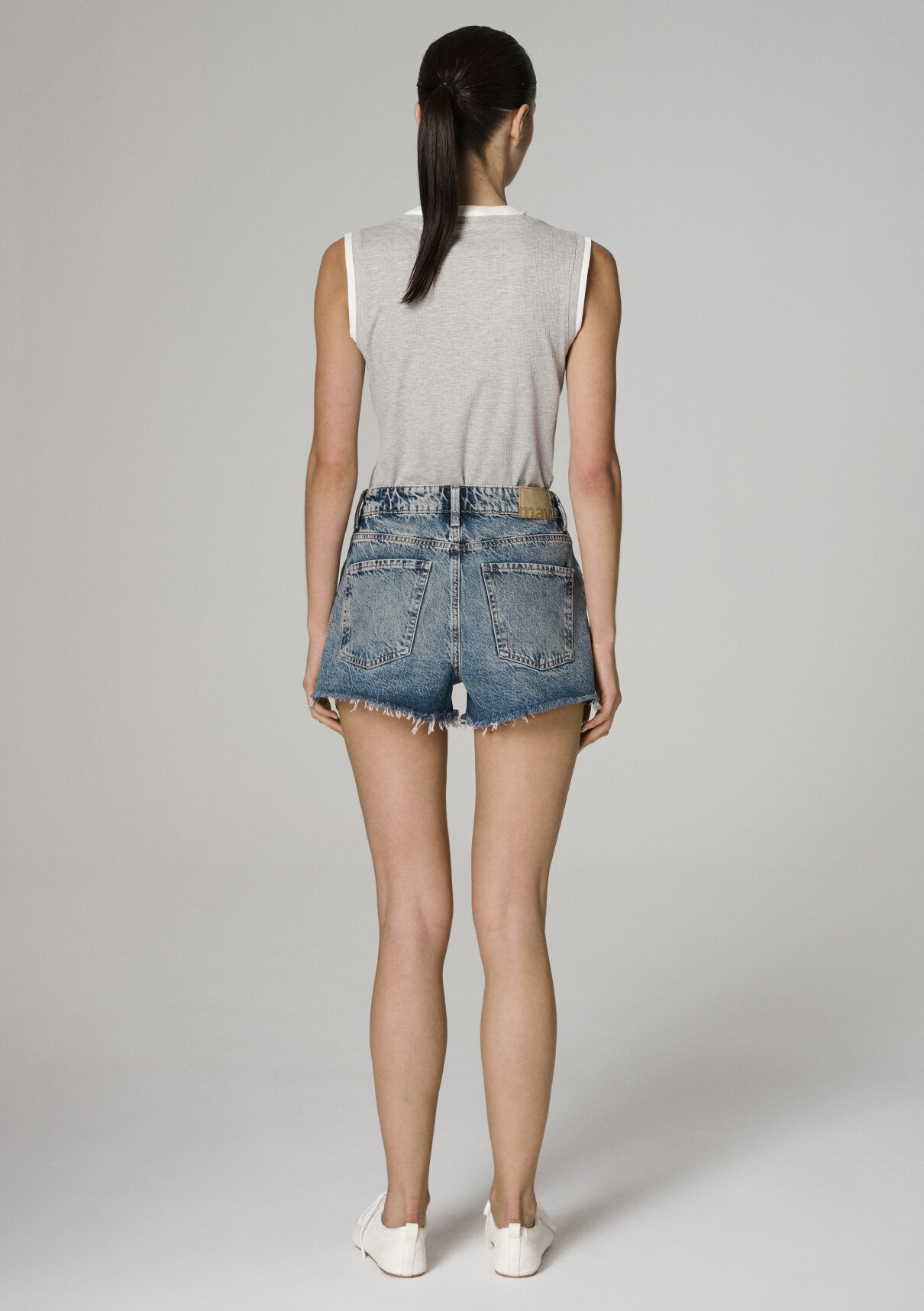 Mavi Tyra 90lar Vintage Indigo Mavisi Jean Şort görsel 4