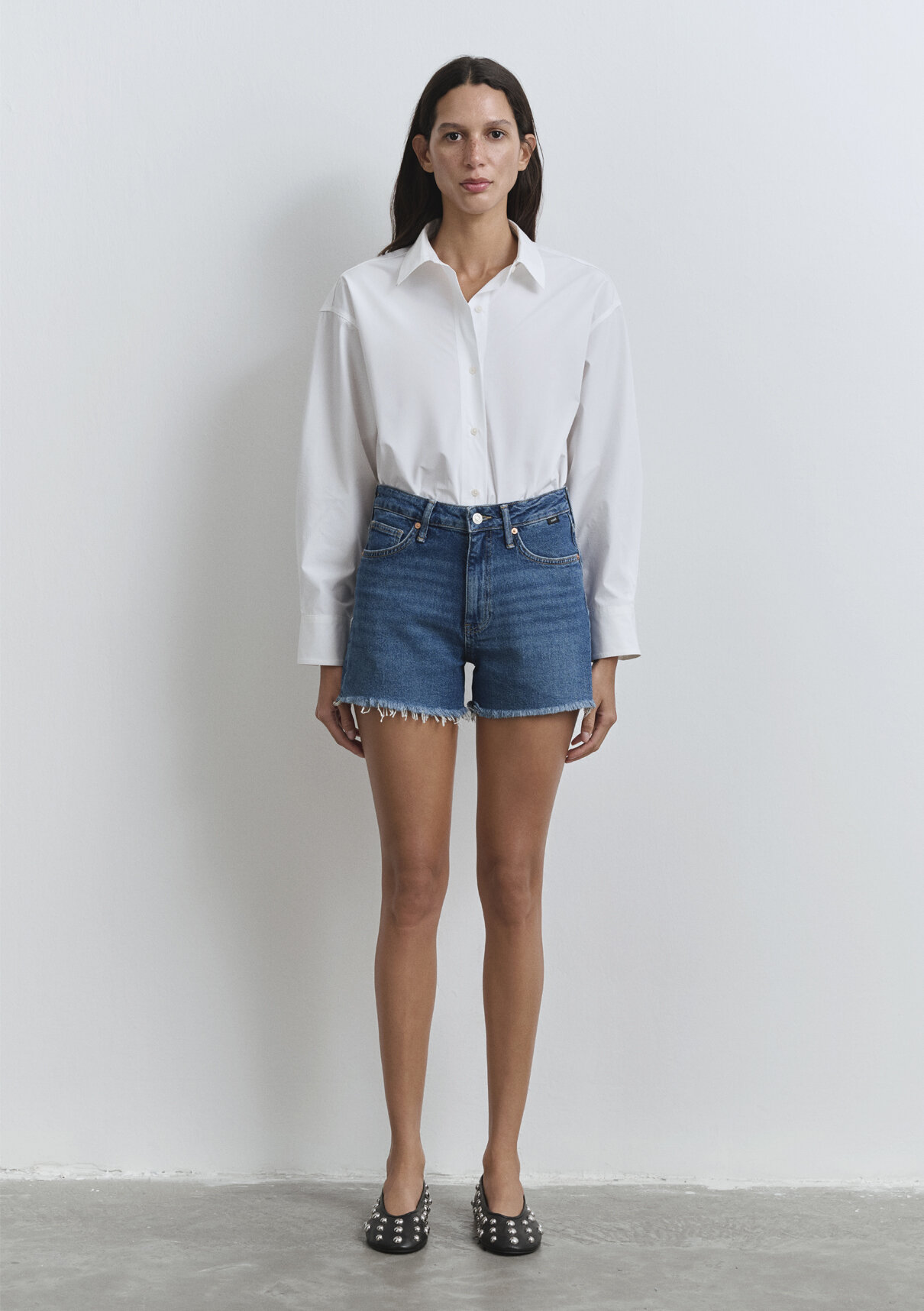 Mavi Heidi 90lar Indigo Mavisi Jean Şort görsel 3